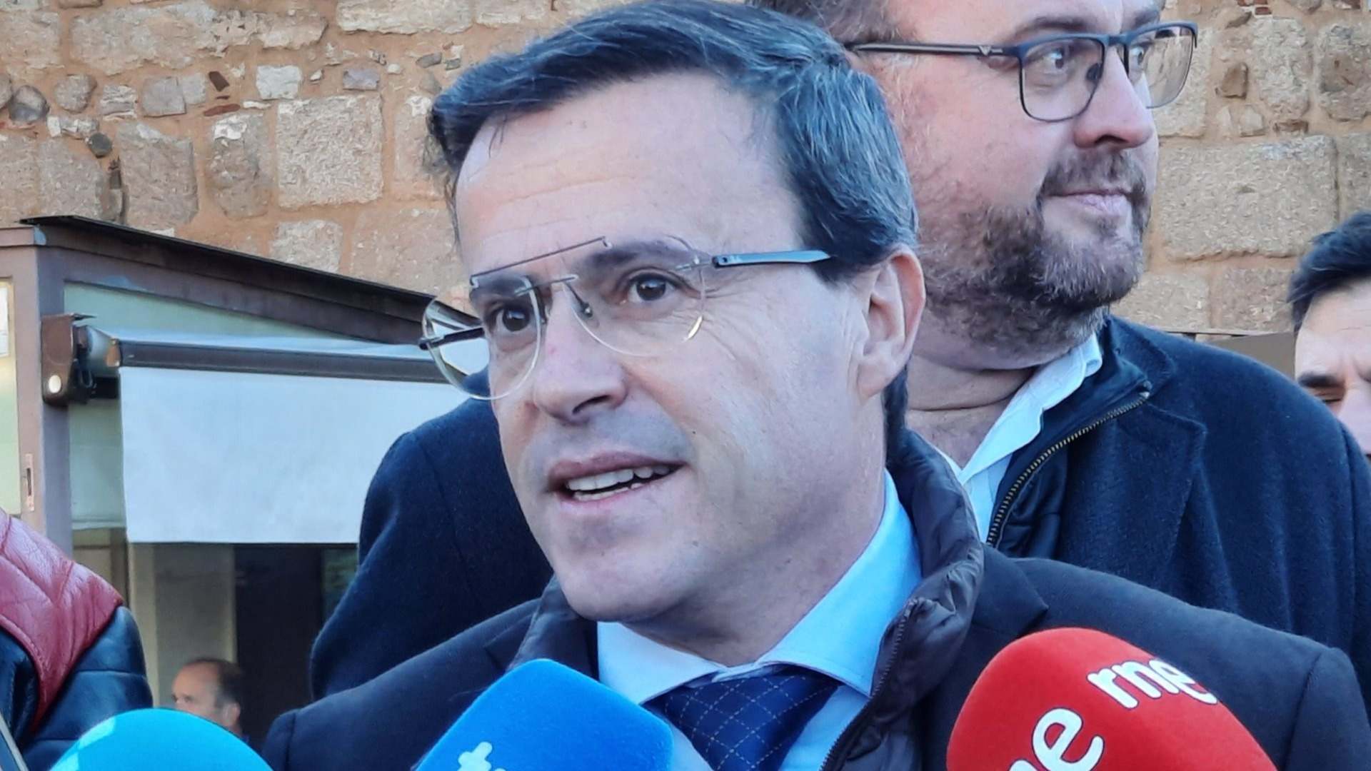 El presidente de la Diputación de Badajoz y secretario general del PSOE de Extremadura, Miguel Ángel Gallardo