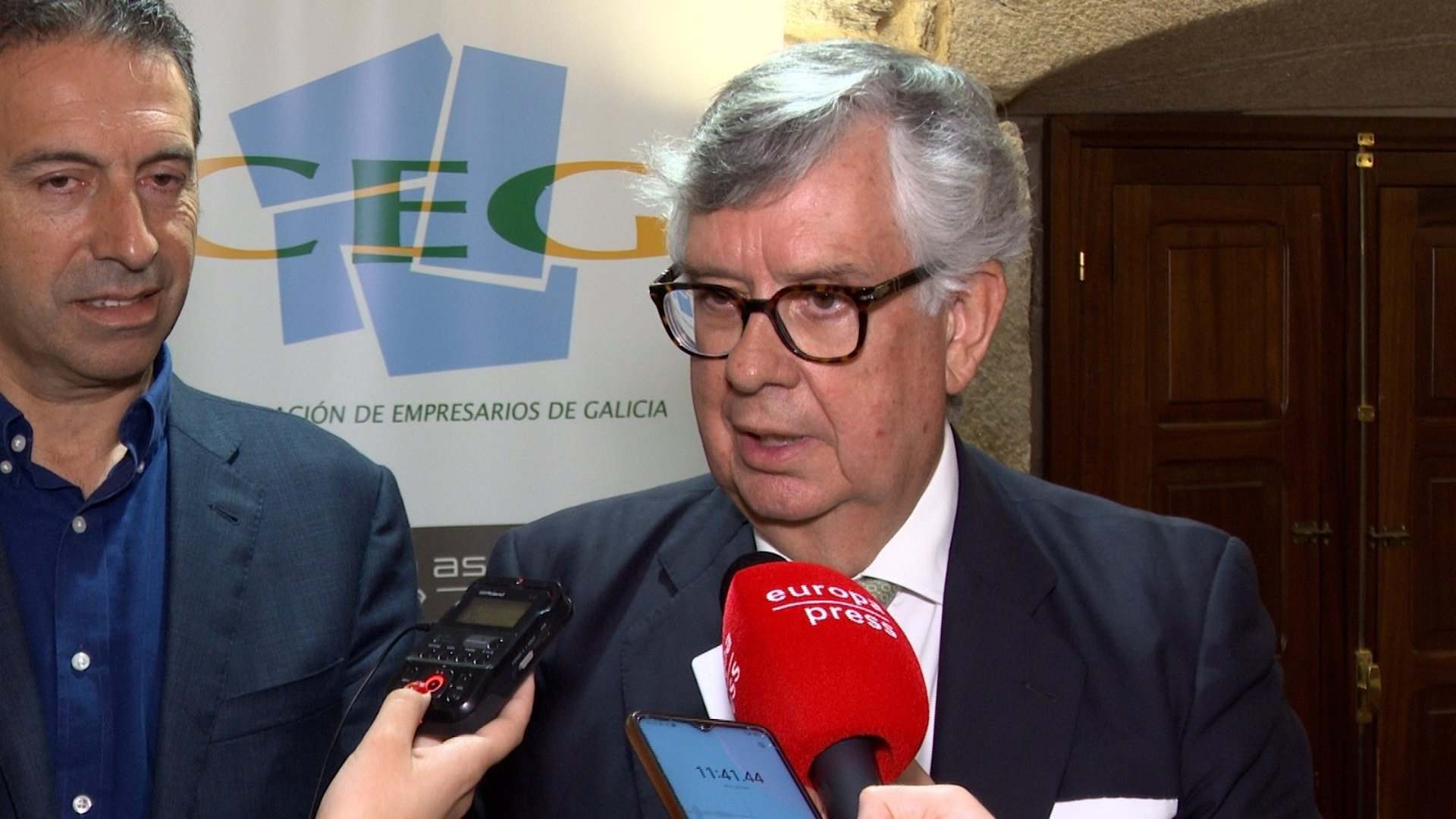 El presidente de la patronal gallega, Juan Vieites.