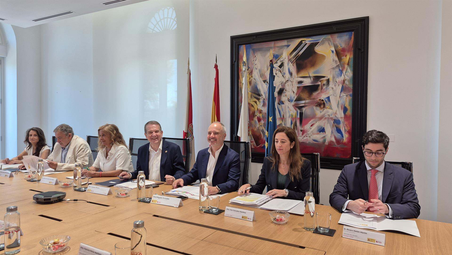 Imagen del pleno de Zona Franca de Vigo.