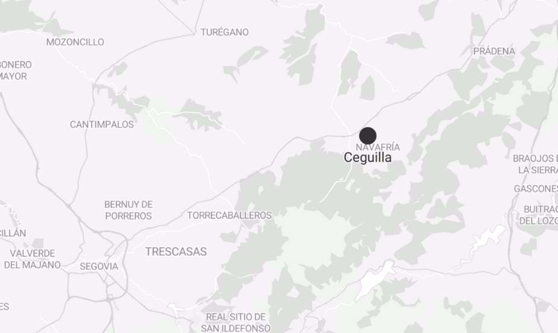 Accidente tráfico segovia Ceguilla
