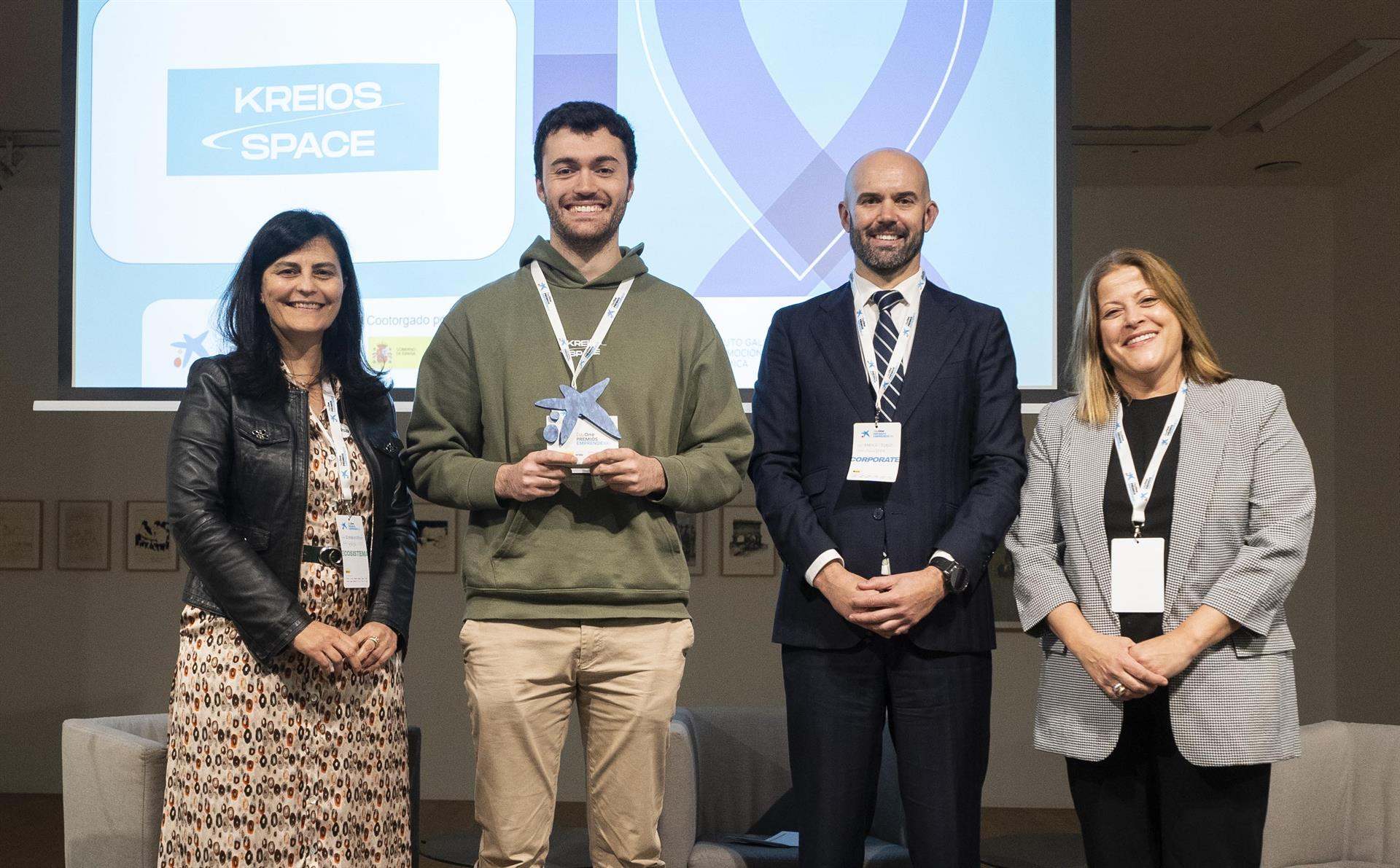 La empresa Kreios Space gana los Premios Emprende XXI como la 'startup' de mayor impacto en Galicia.