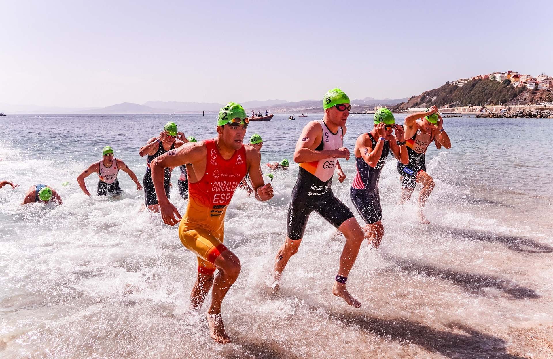 Imagen de archivo de un triatlón.
