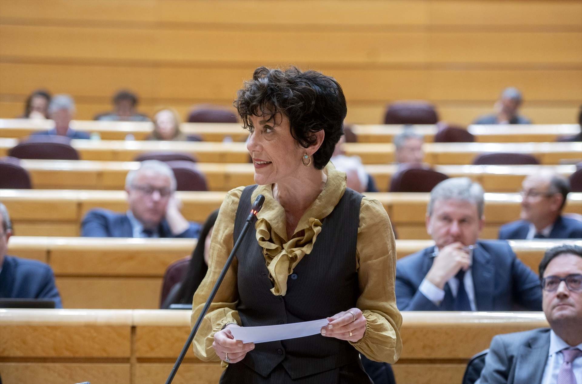 La ministra de Seguridad Social, Elma Saiz. Europa Press.