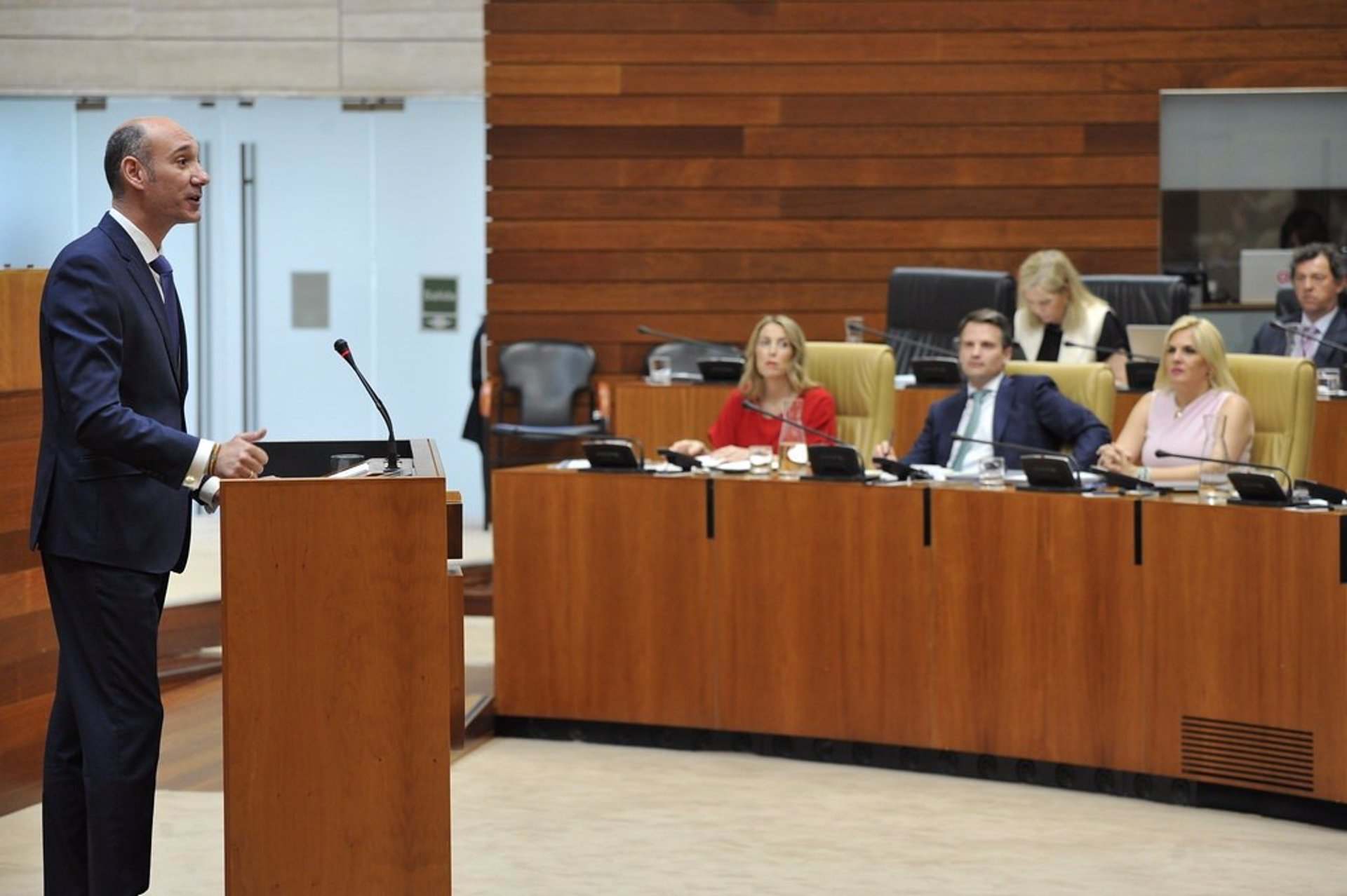 El portavoz del PP en la Asamblea, José Ángel Sánchez Juliá