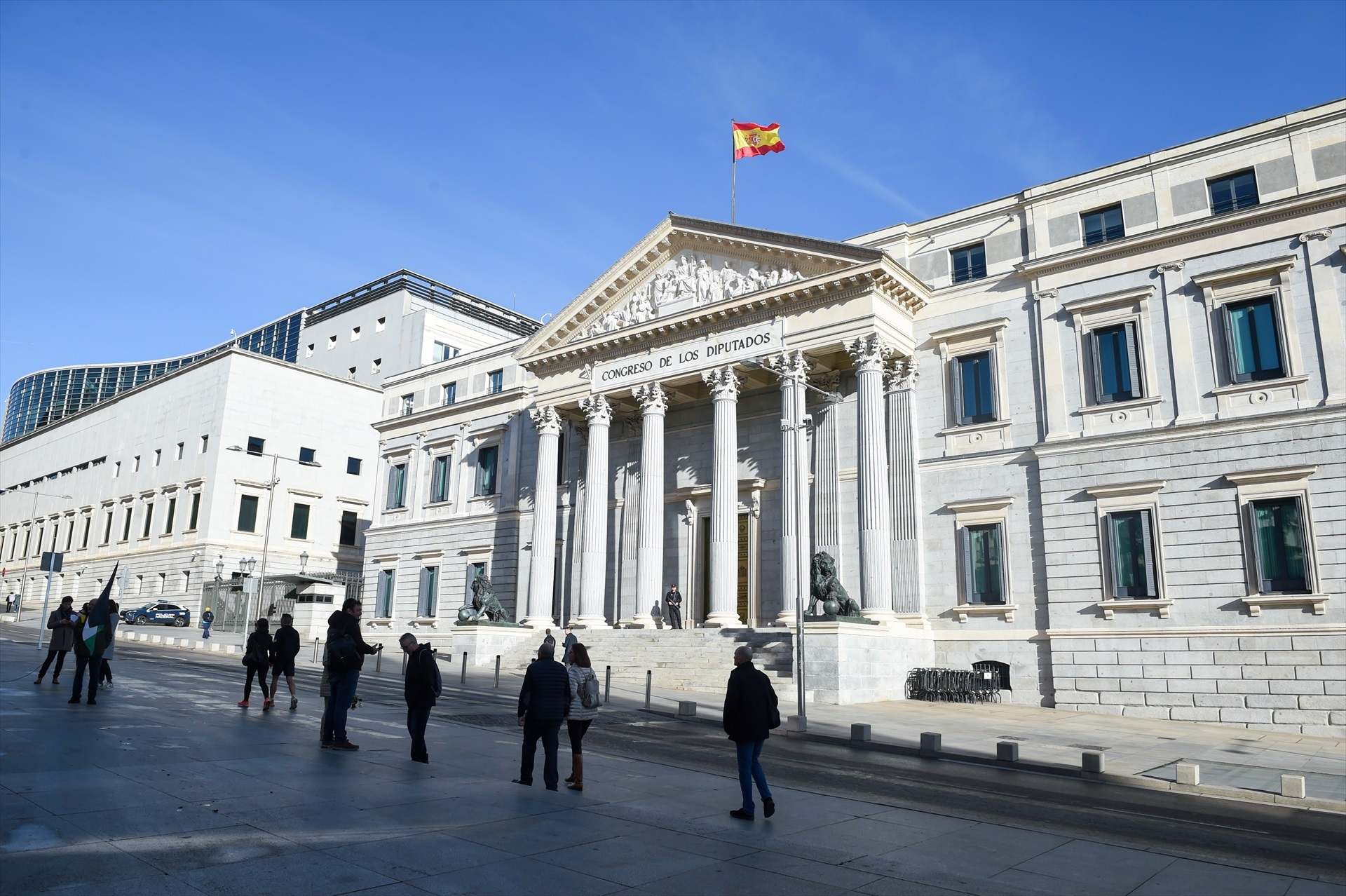 Fachada del Congreso de los Diputados. Europa Press