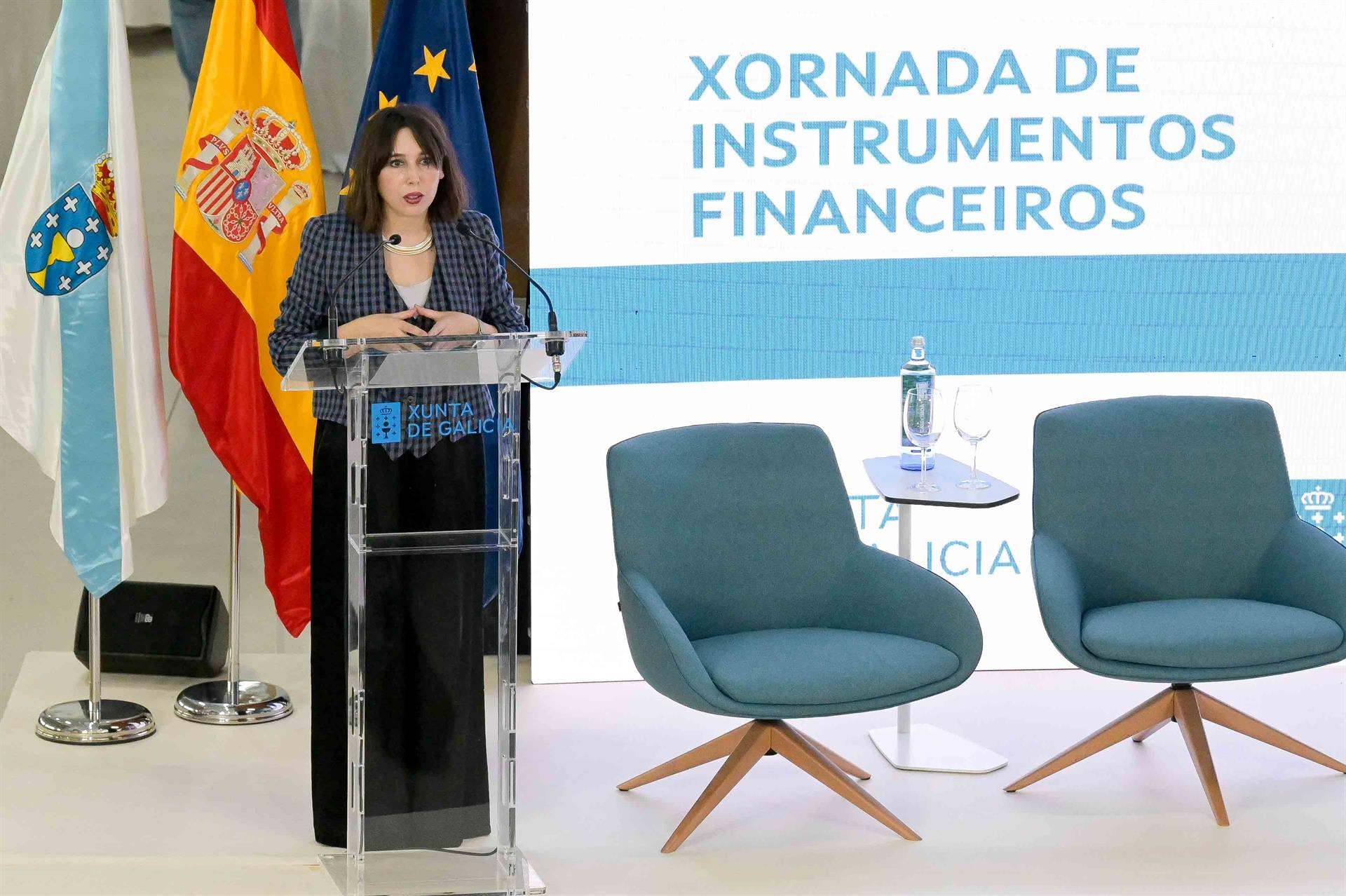 La conselleira de Economía e industria, María Jesús Lorenzana.