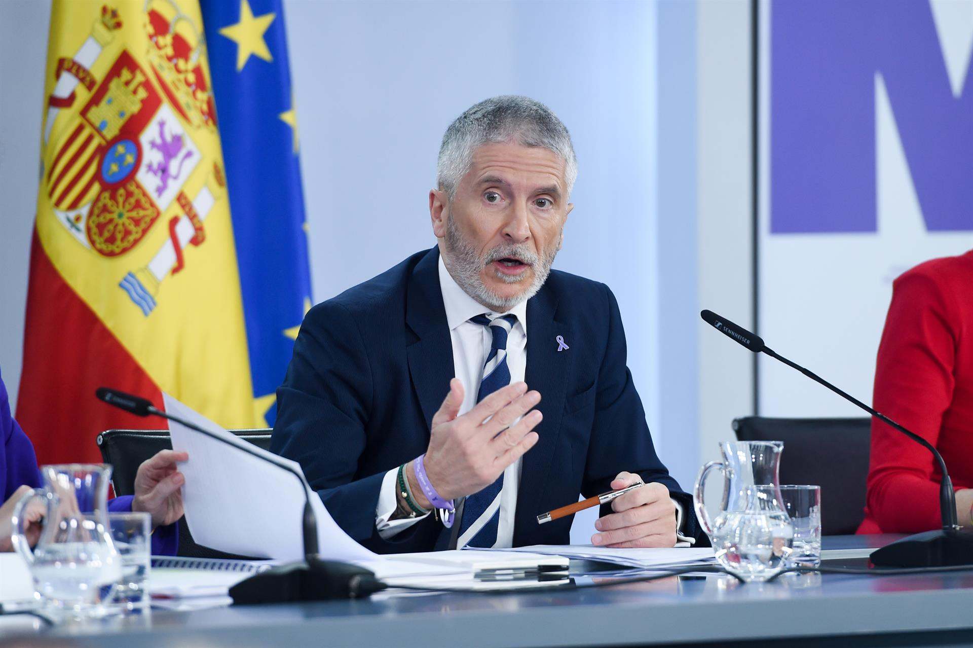 Archivo - El ministro del Interior, Fernando Grande-Marlaska