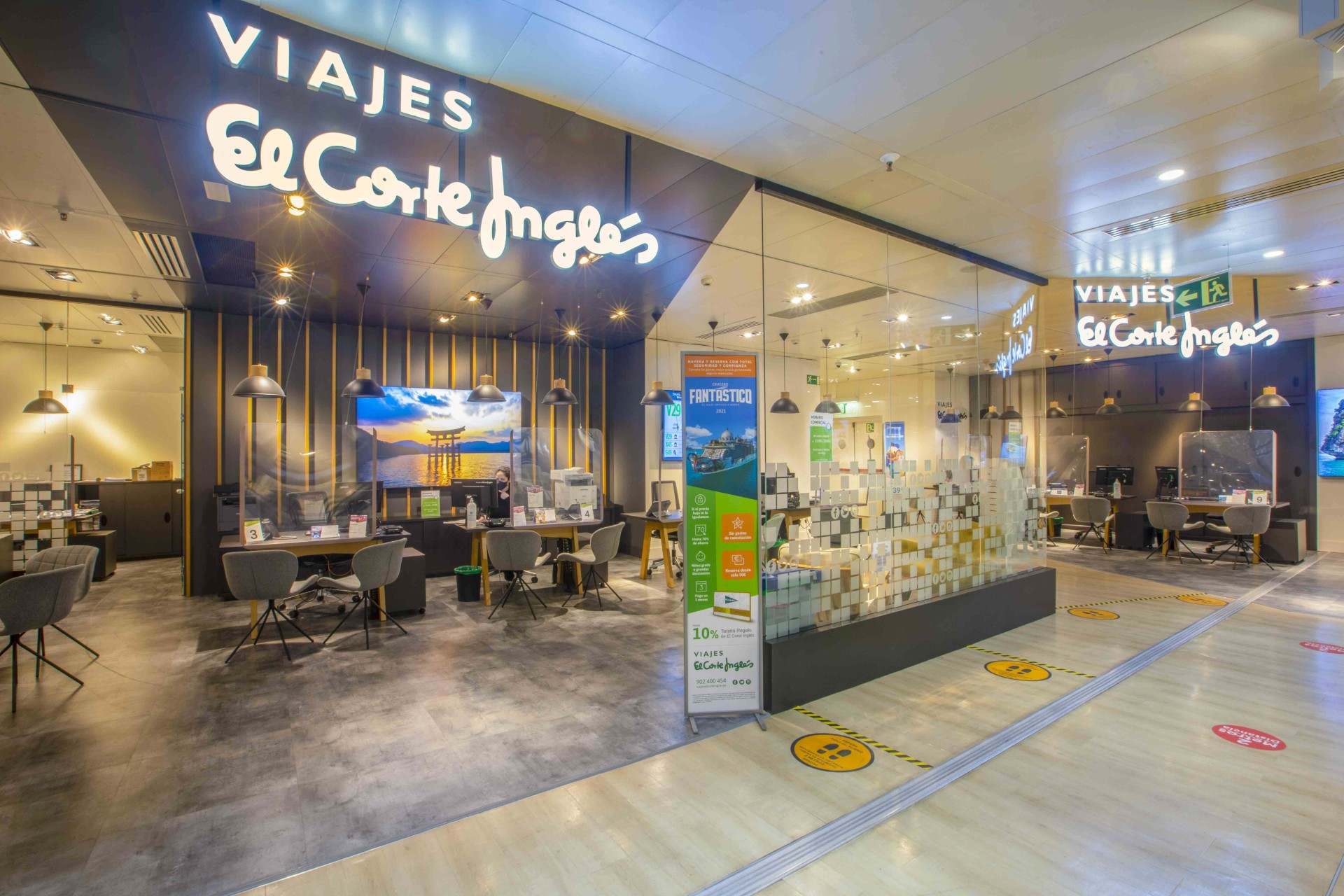 Una oficina de viajes El Corte Inglés
