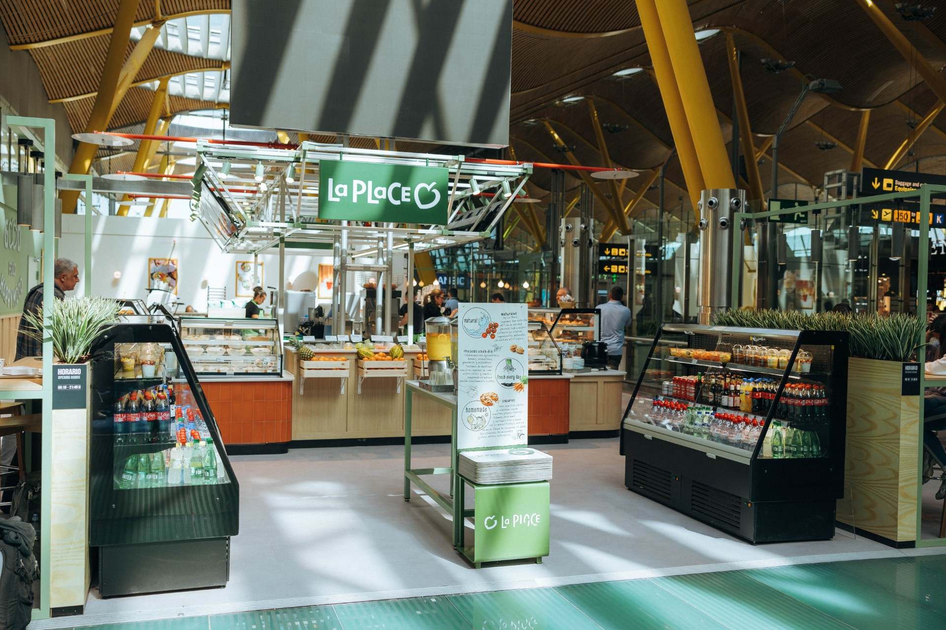 Restaurante de La Place en el aeropuerto Adolfo Suárez-Madrid Barajas
