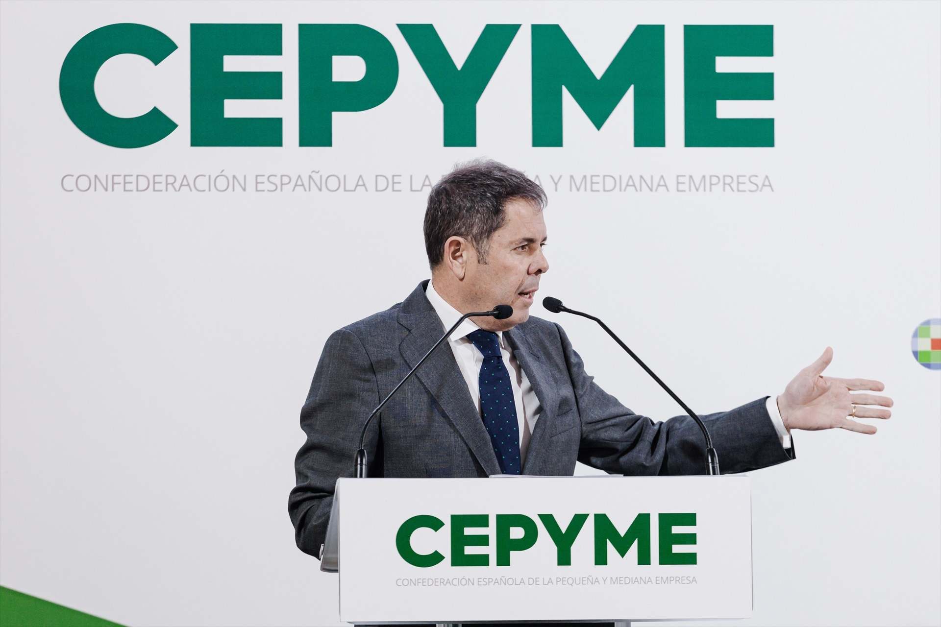 El presidente de Cepyme, Gerardo Cuerva.