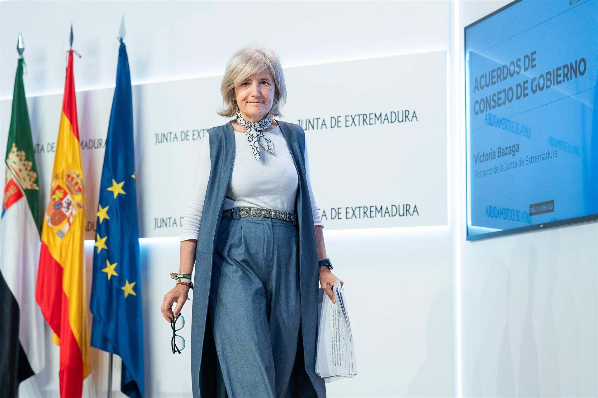 Victoria Bazaga, portavoz de la Junta de Extremadura. Archivo