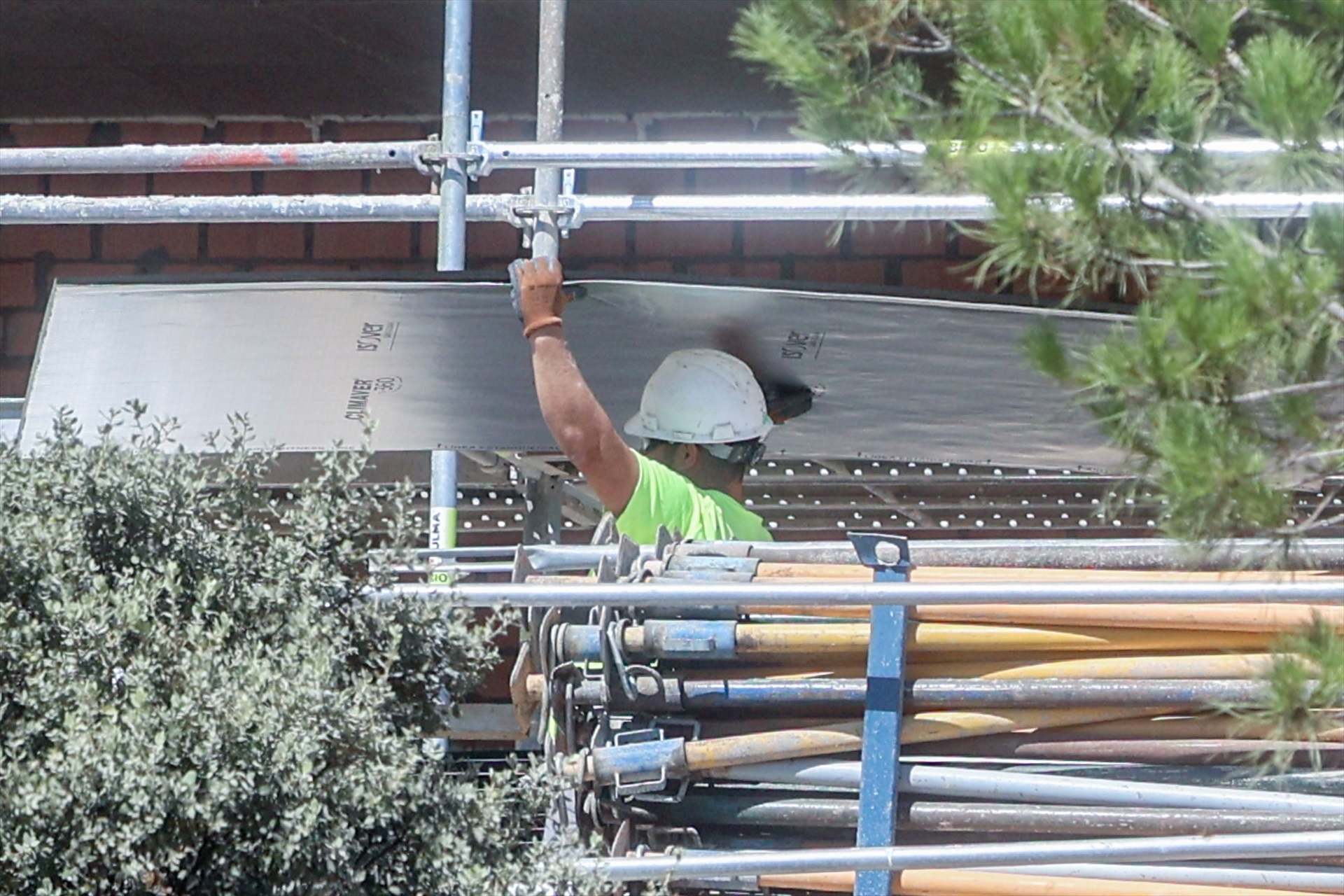 Un trabajador de la construcción.