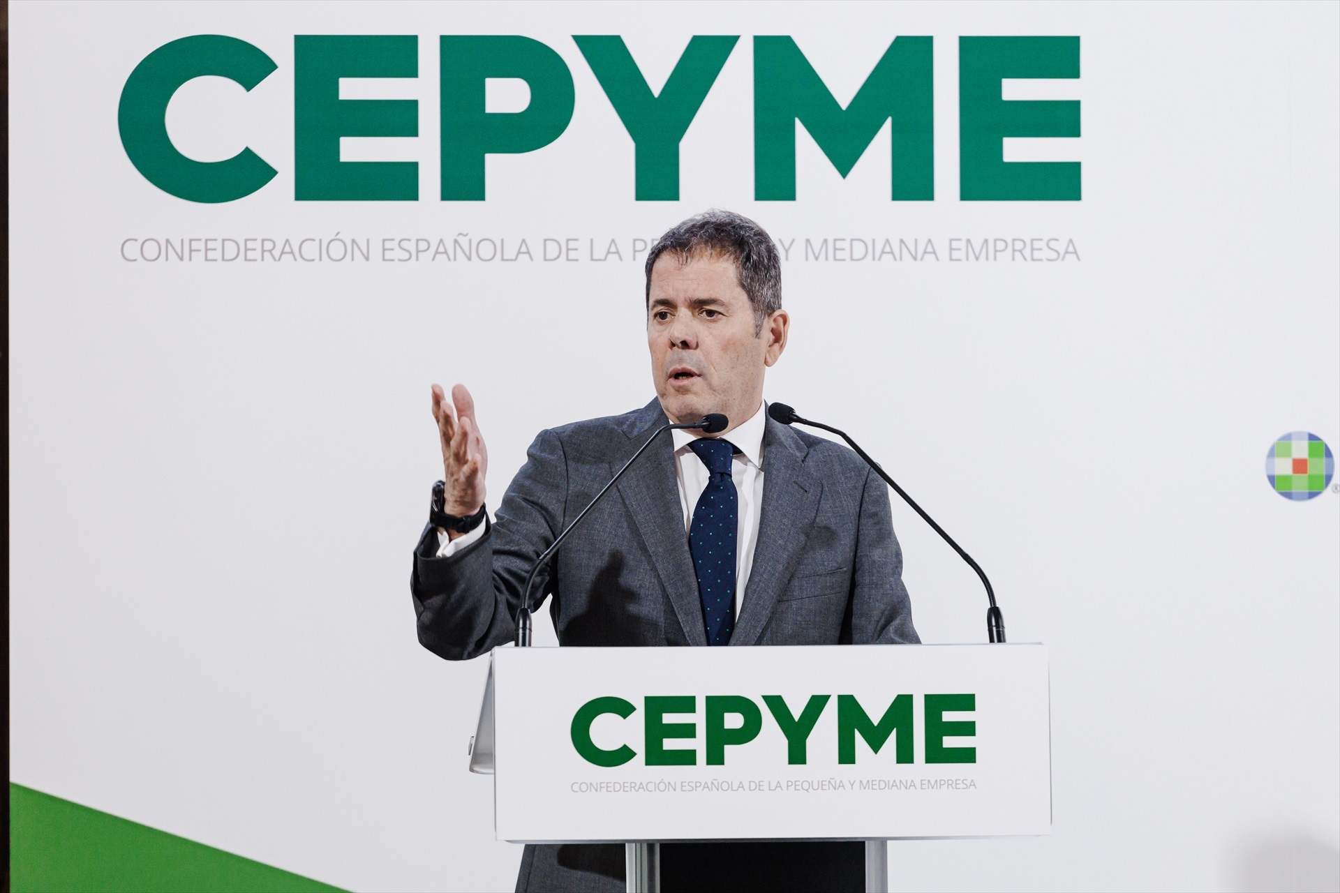 El presidente de Cepyme, Gerardo Cuerva.