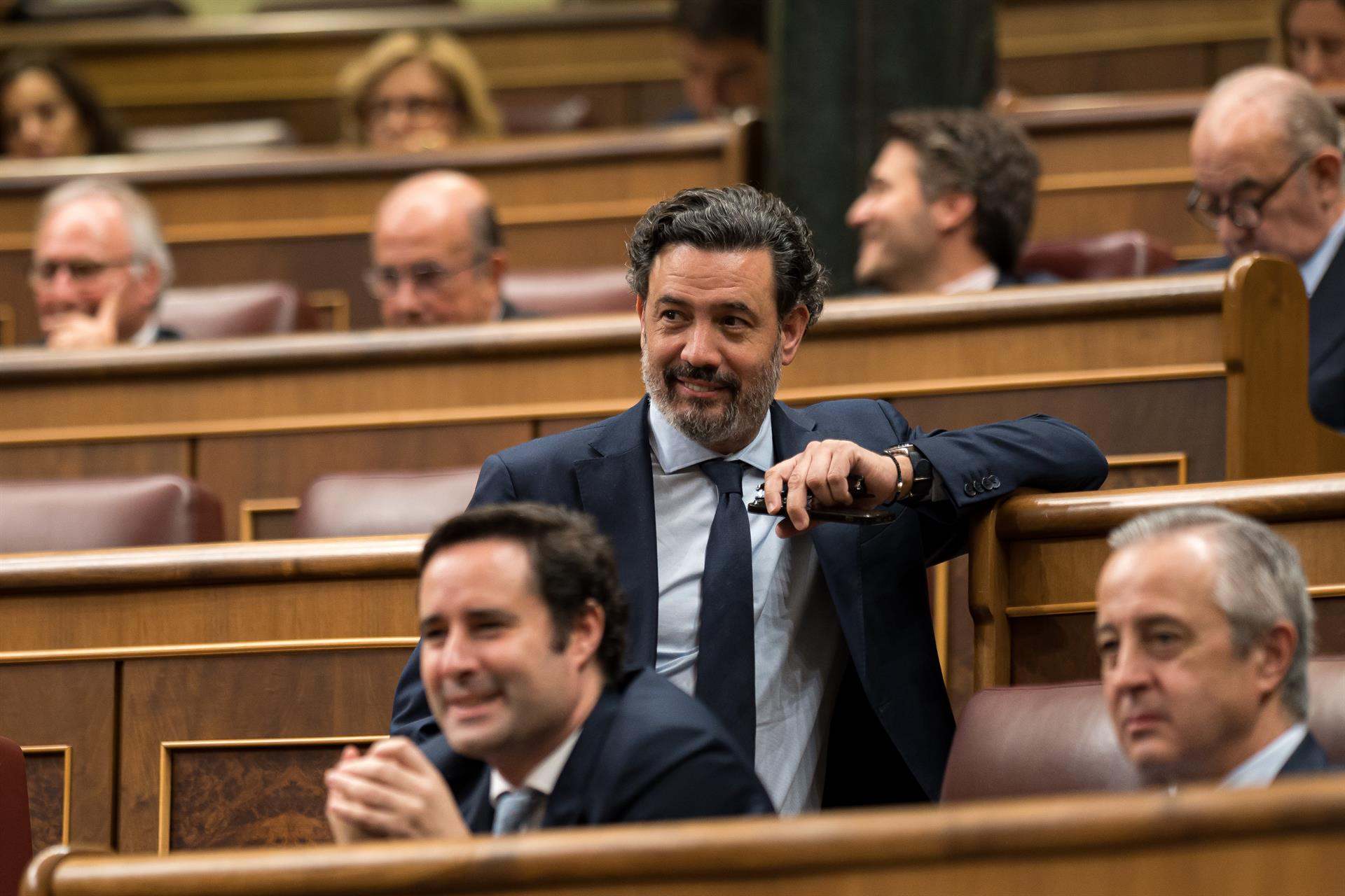 Archivo - El diputado del PP Guillermo Mariscal durante una sesión plenaria, en el Congreso de los Diputados