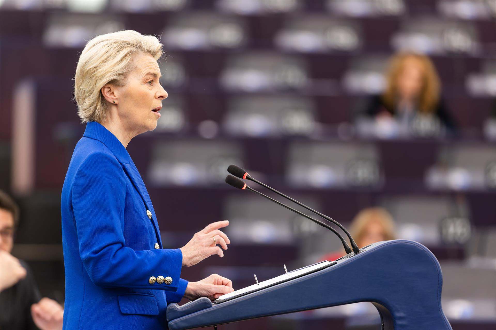 Ursula von der Leyen, Presidenta de la Comisión Europea.
