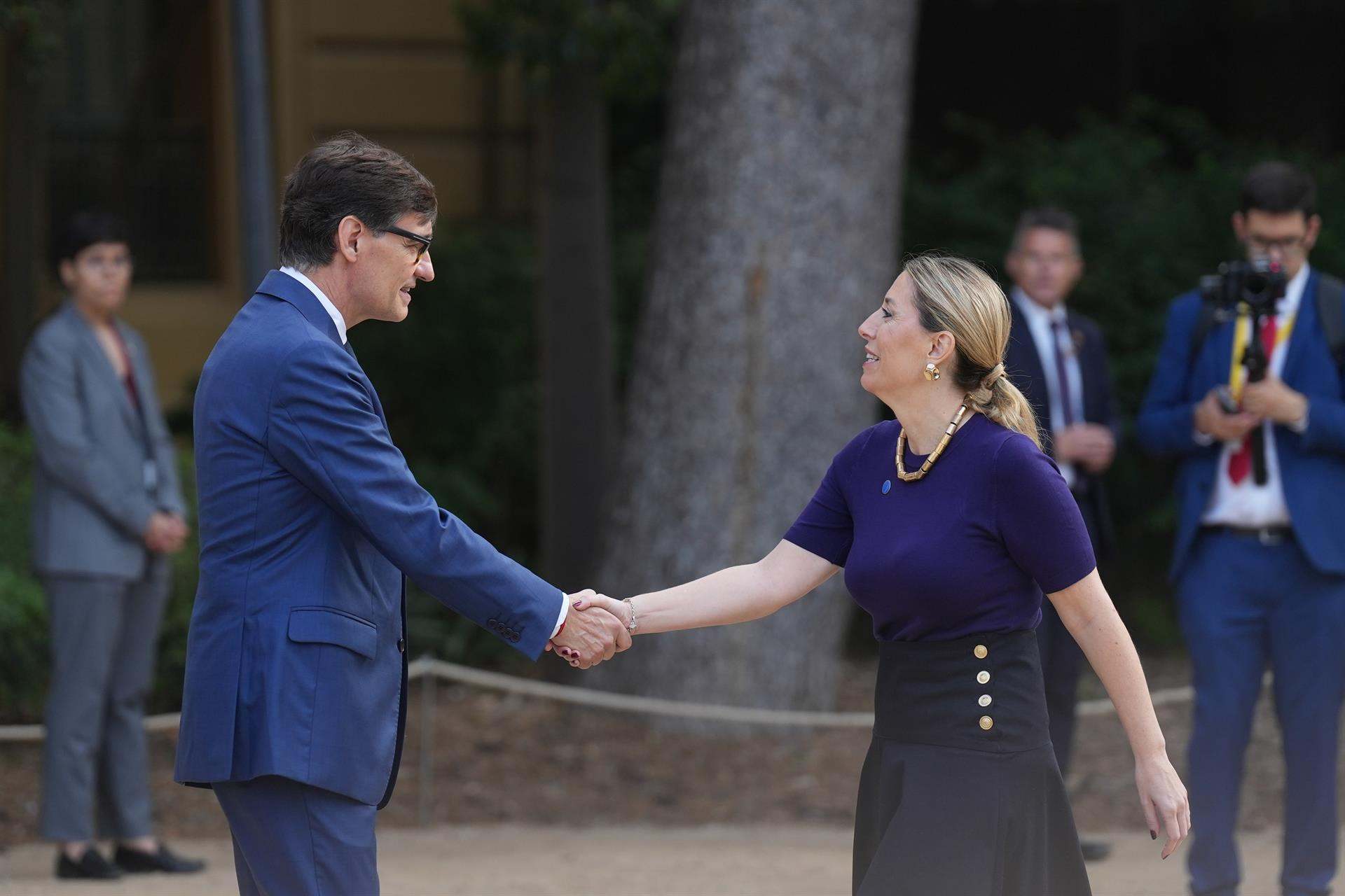 María Guardiola y Salvador Illa