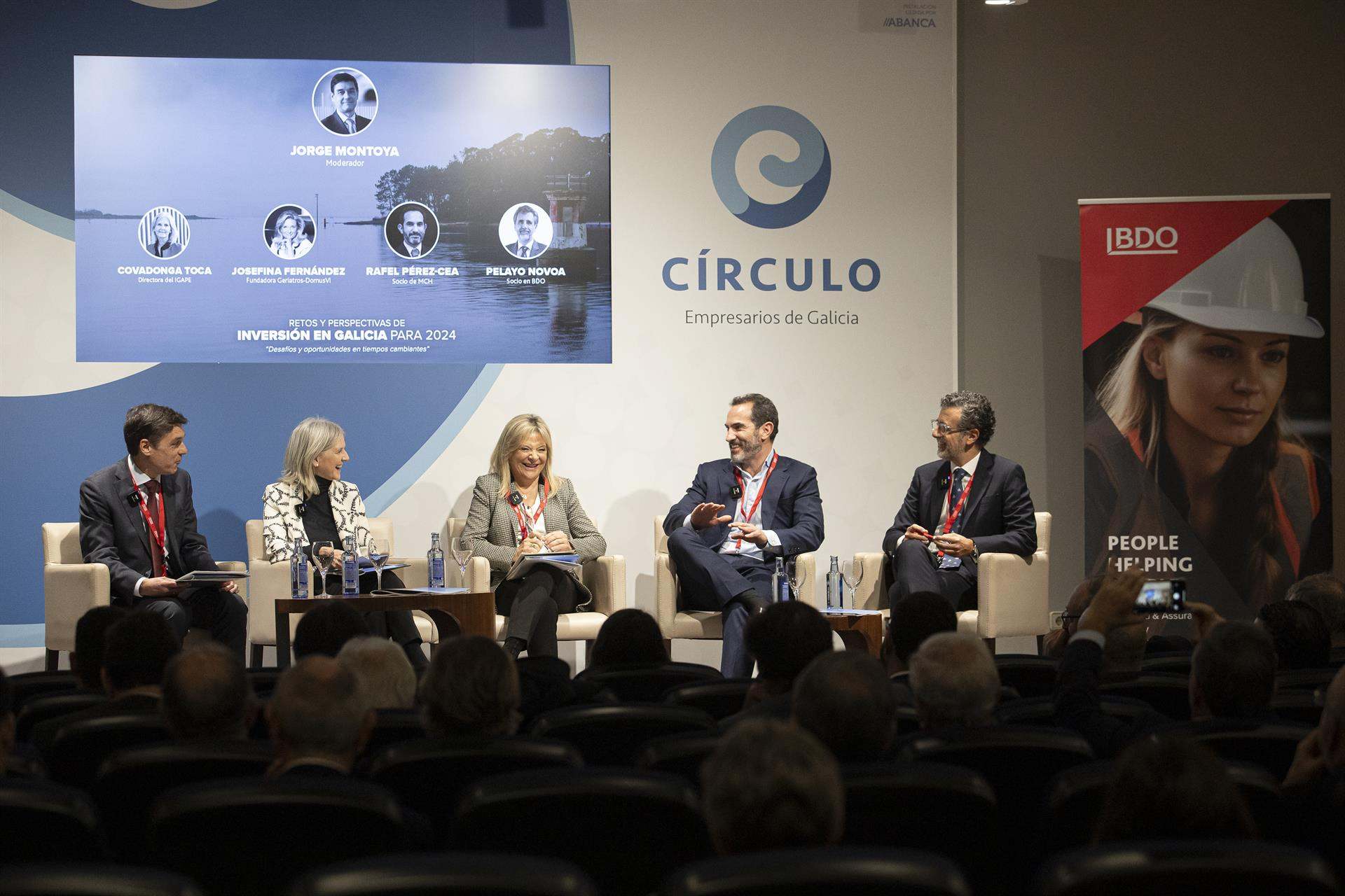Presentación del informe de 'Retos y perspectivas de inversión en Galicia para 2024', elaborado por BDO.