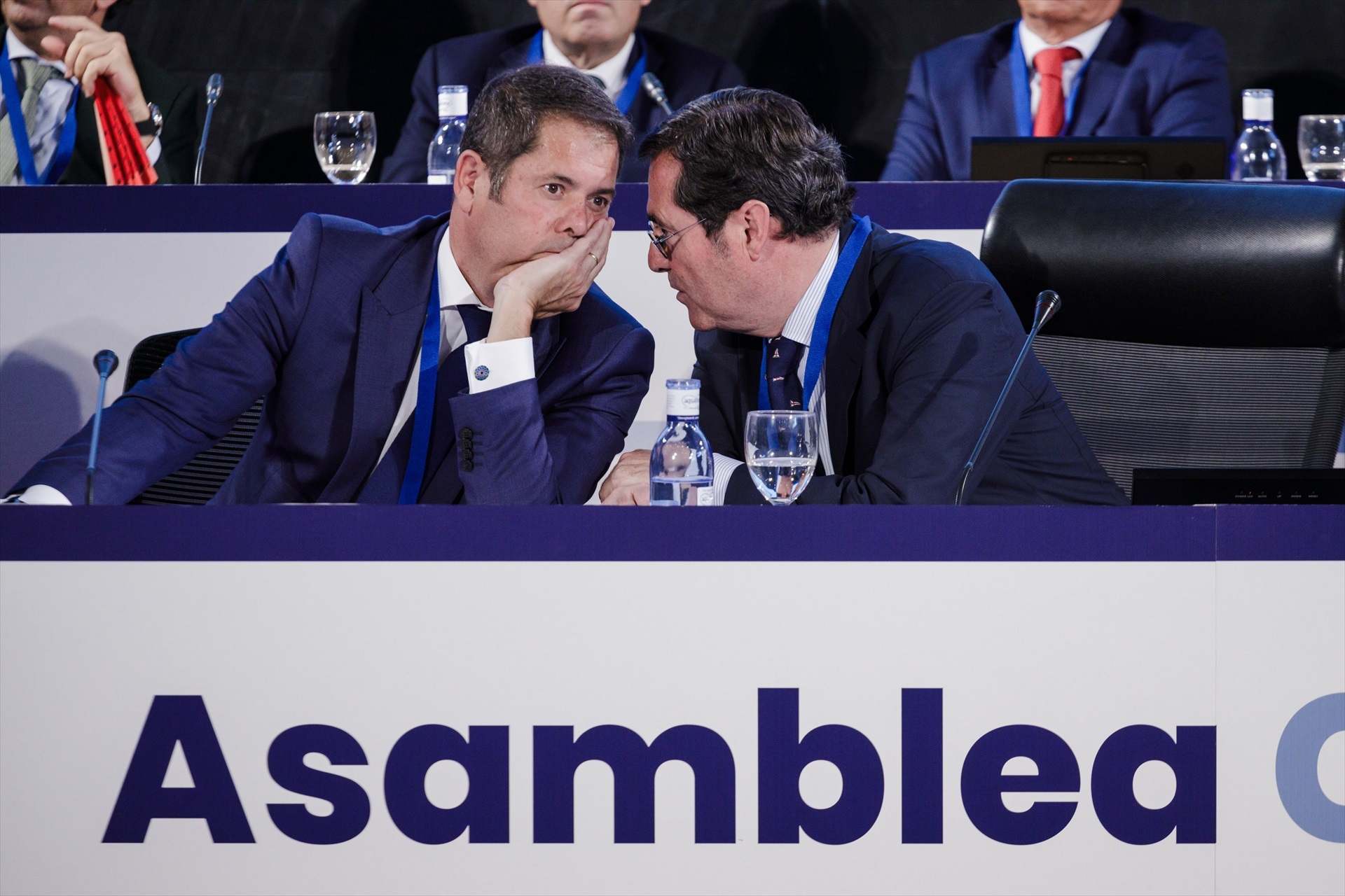 El presidente de Cepyme, Gerardo Cuerva y el de CEOE, Antonio Garamendi.