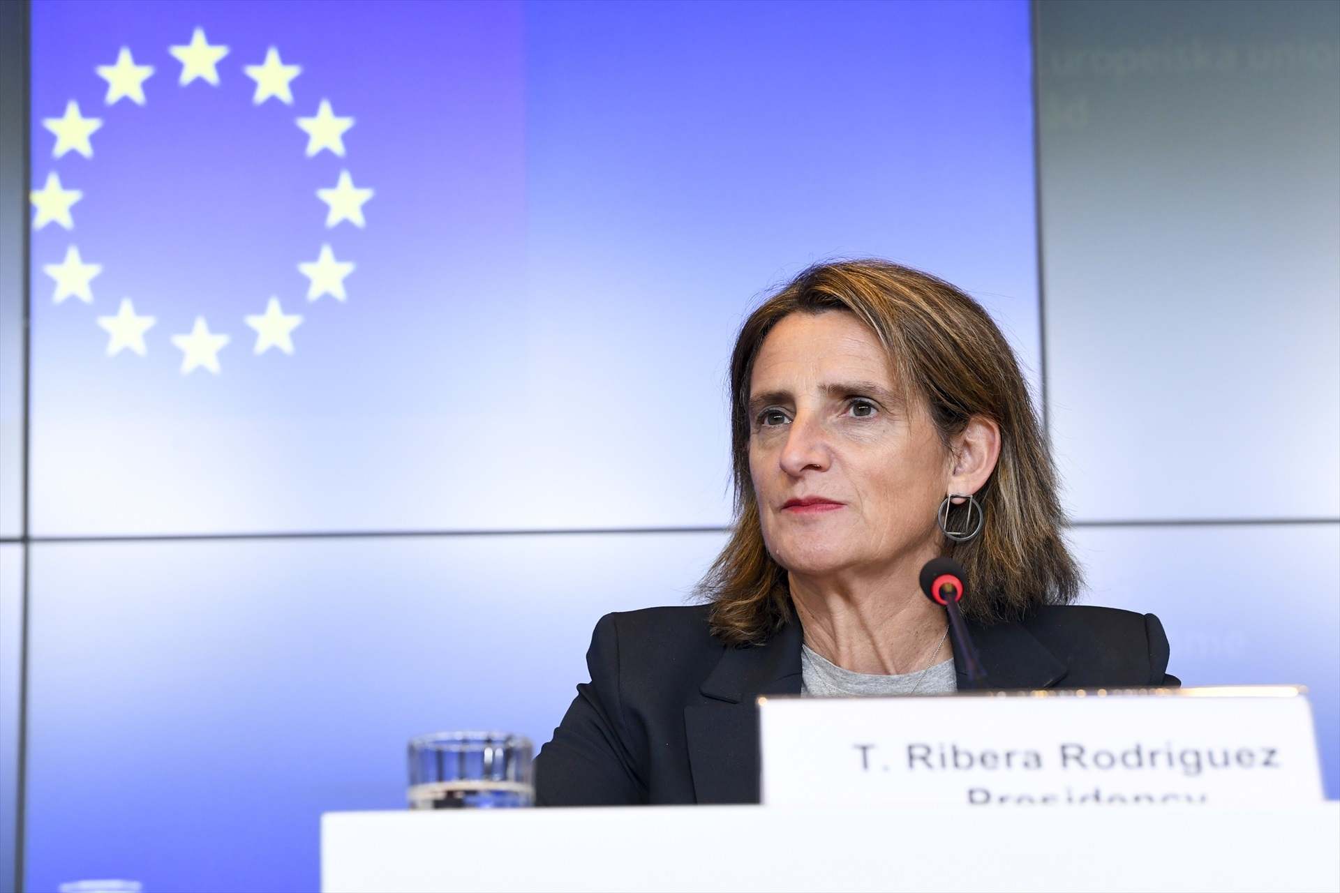 La vicepresidenta tercera y ministra para la Transición Ecológica y el Reto Demográfico, Teresa Ribera. Europa Press