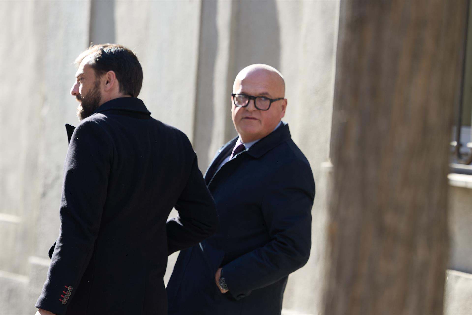 El senador del PP, José Manuel Baltar, a su salida del Tribunal Supremo.