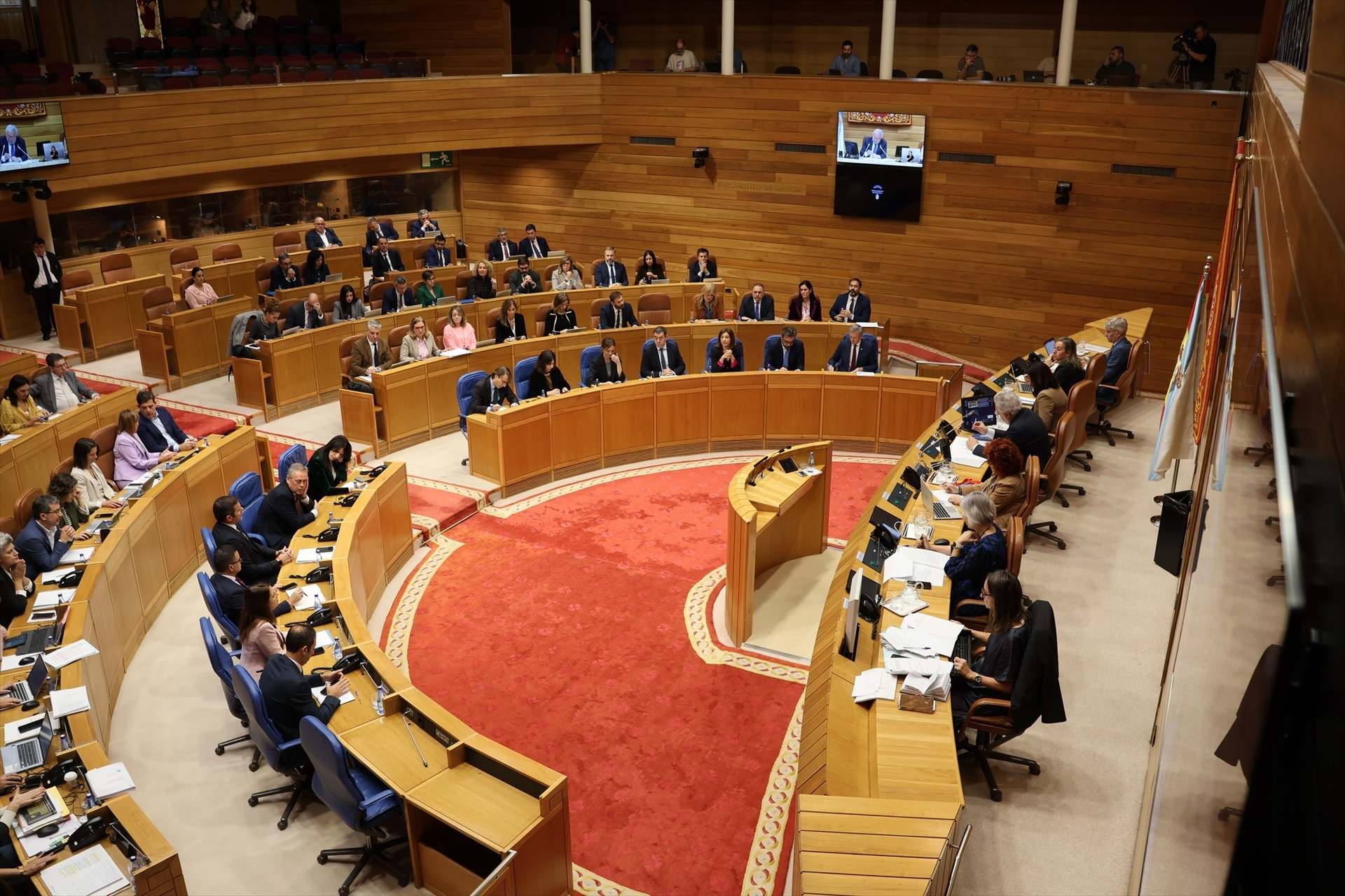 El pleno del Parlamento de Galicia. EUROPA PRESS