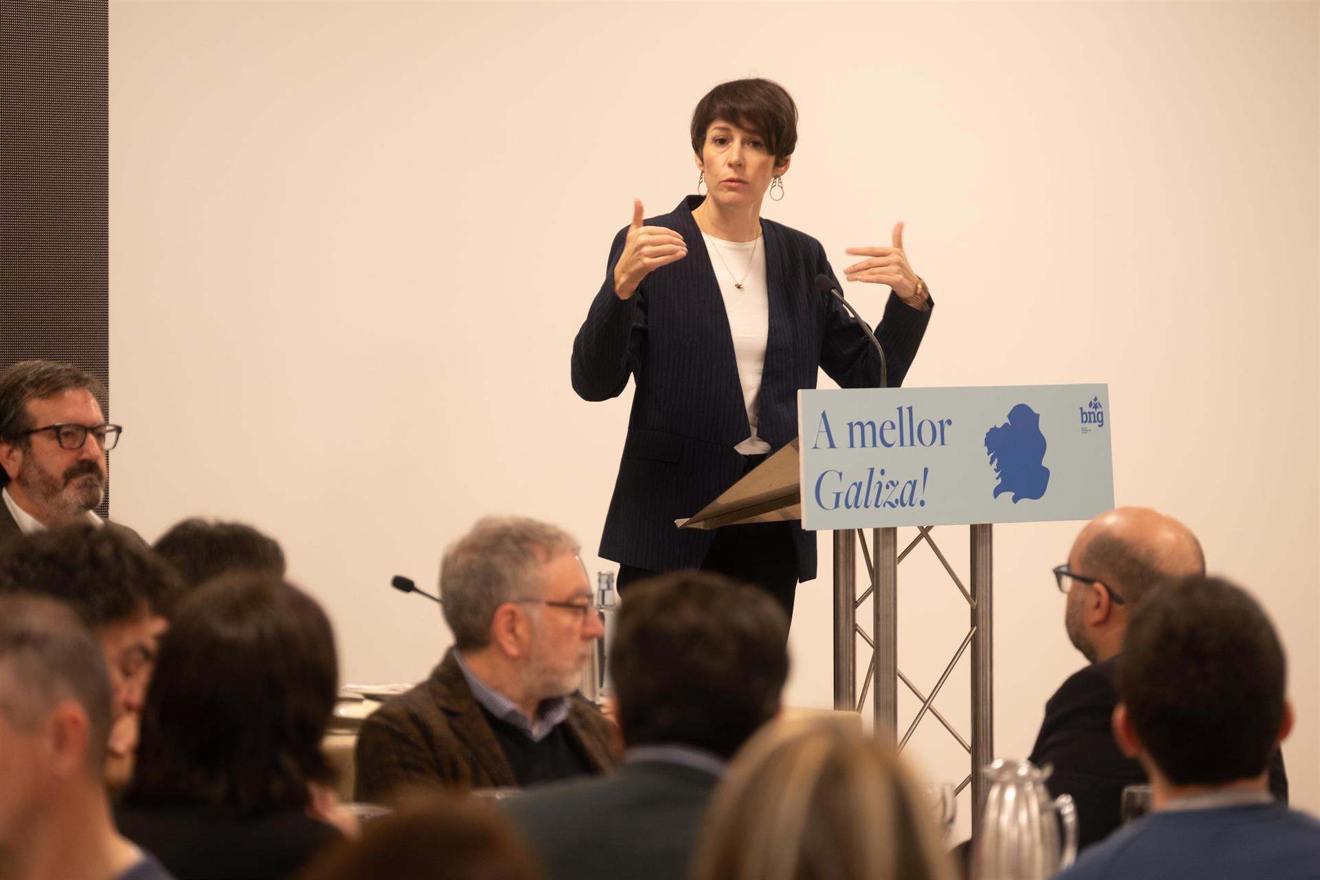 La candidata del BNG a la presidencia de la Xunta, Ana Pontón.