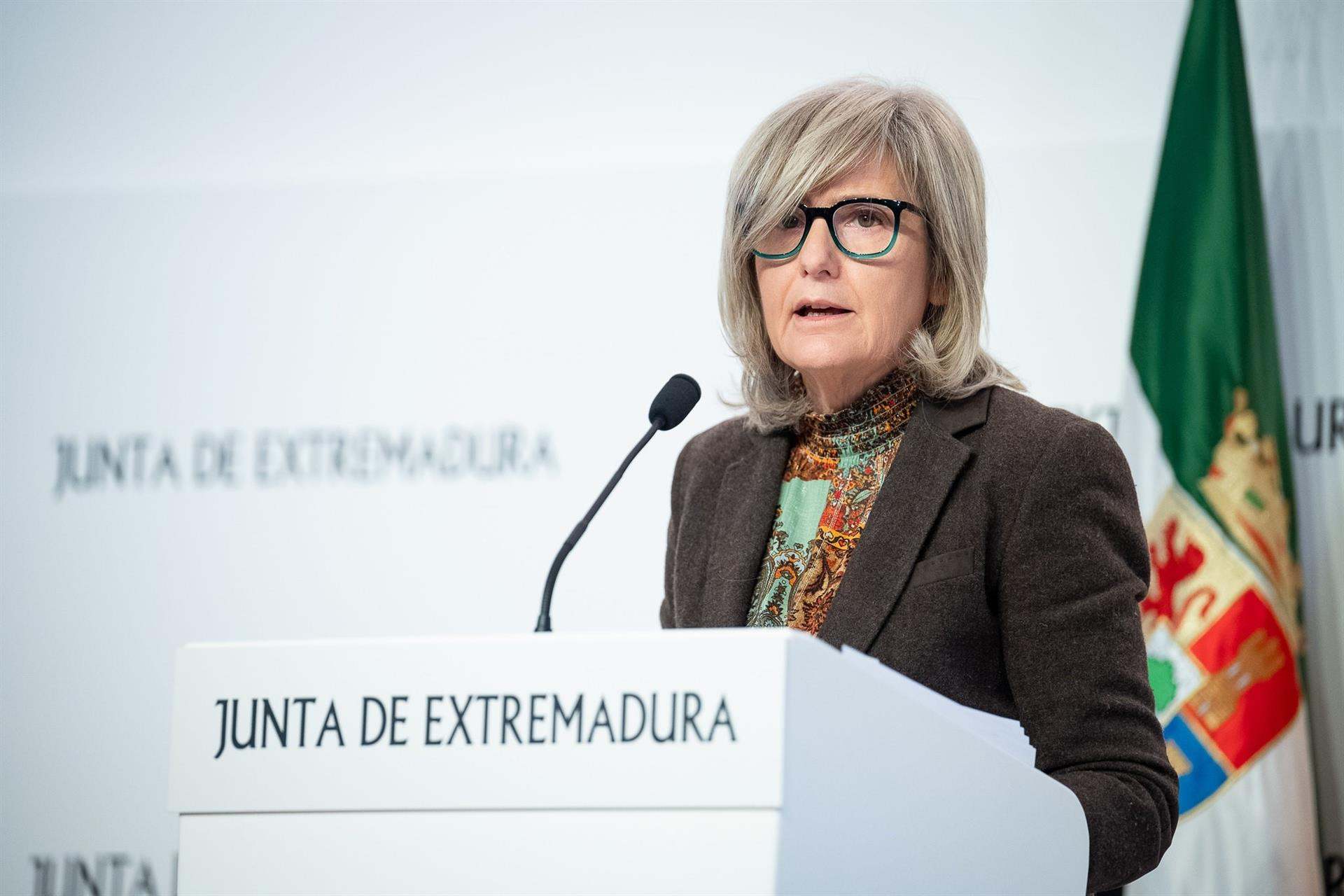 Victoria Bazaga, consejera de Turismo y portavoz de la Junta de Extremadura