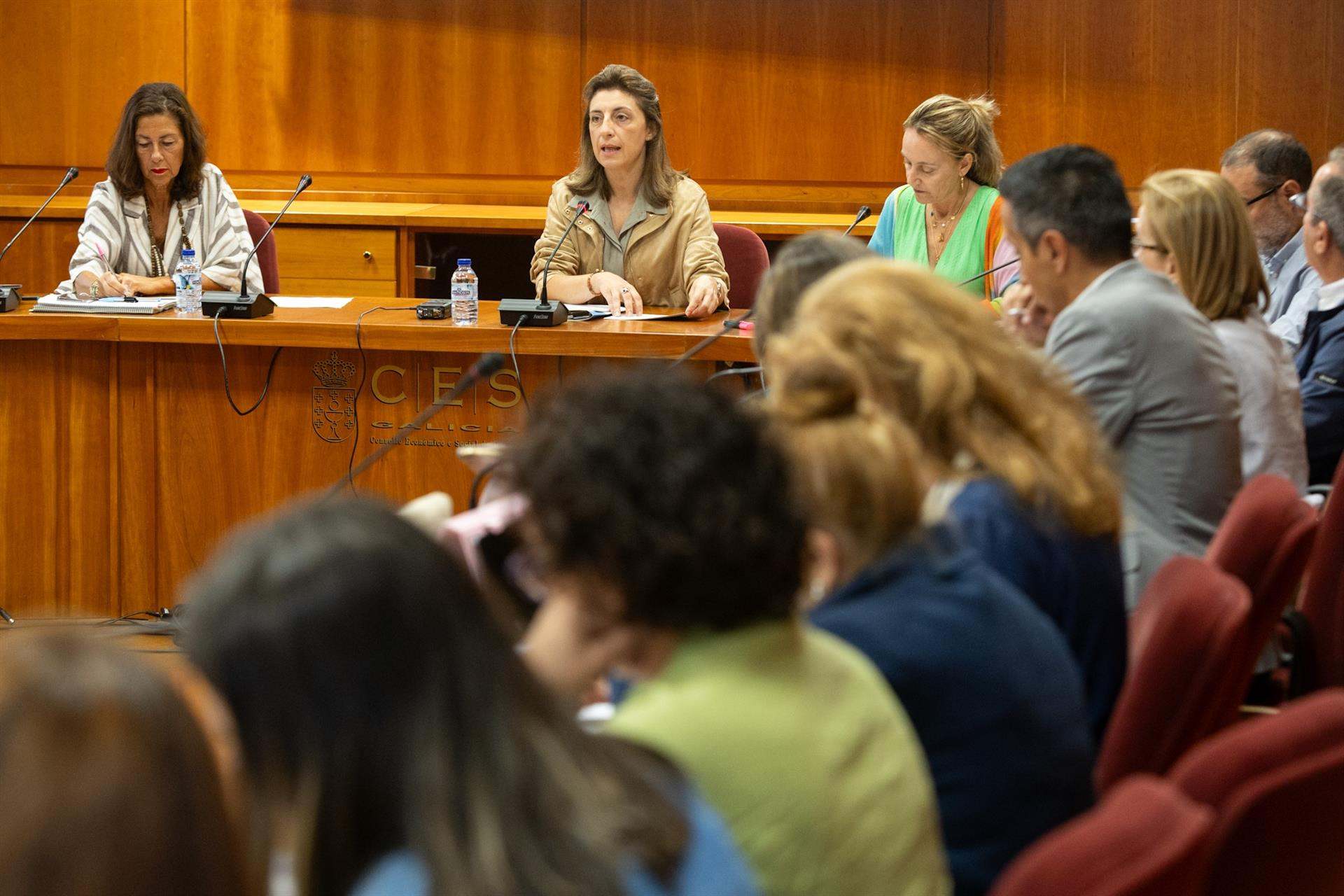 La conselleira de Medio Ambiente, Ángeles Vázquez, en el Consello de Medio Ambiente.