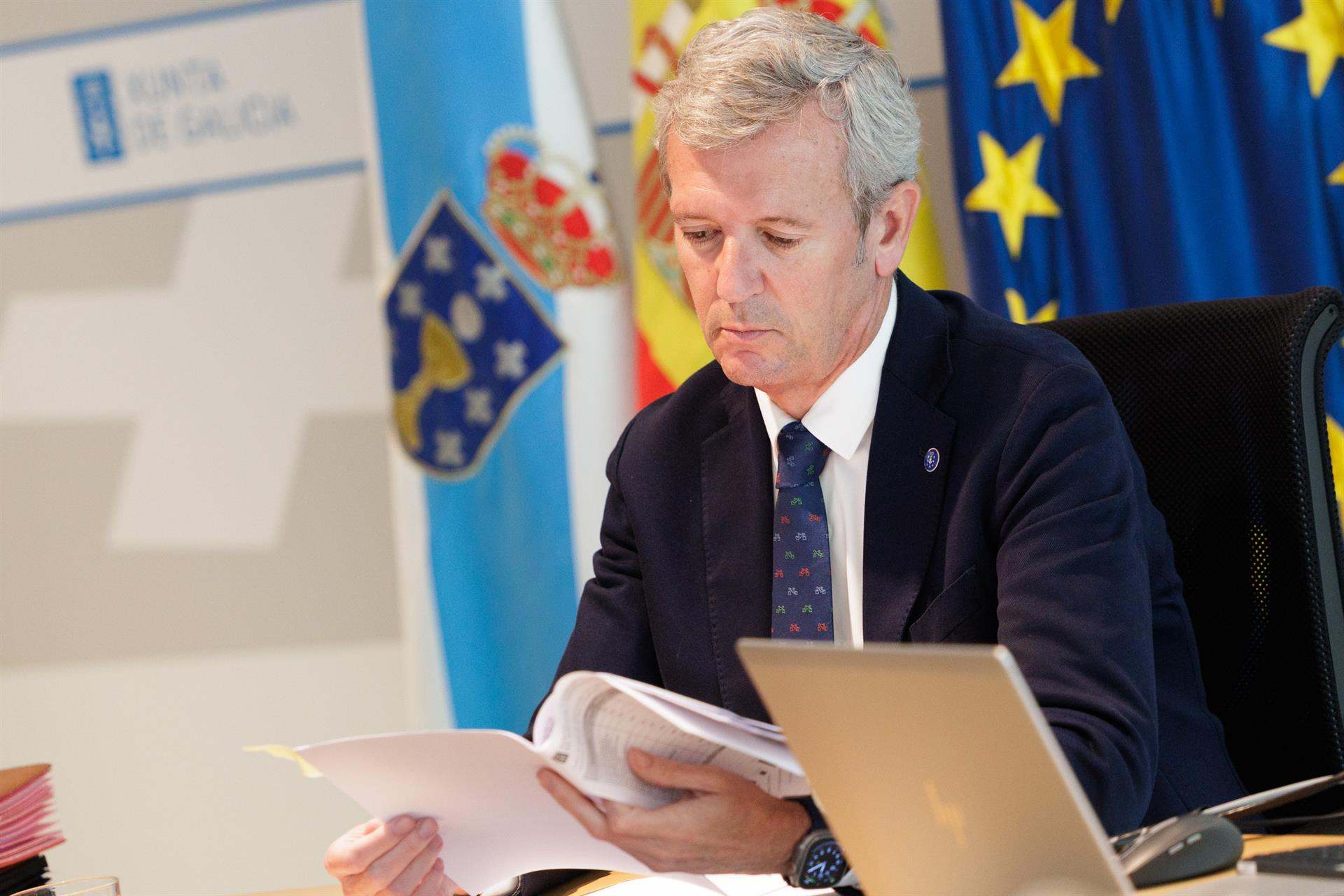El presidente gallego, Alfonso Rueda.
