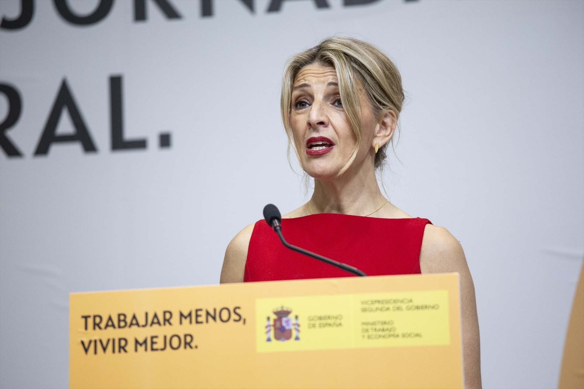 La ministra de Trabajo, Yolanda Díaz.