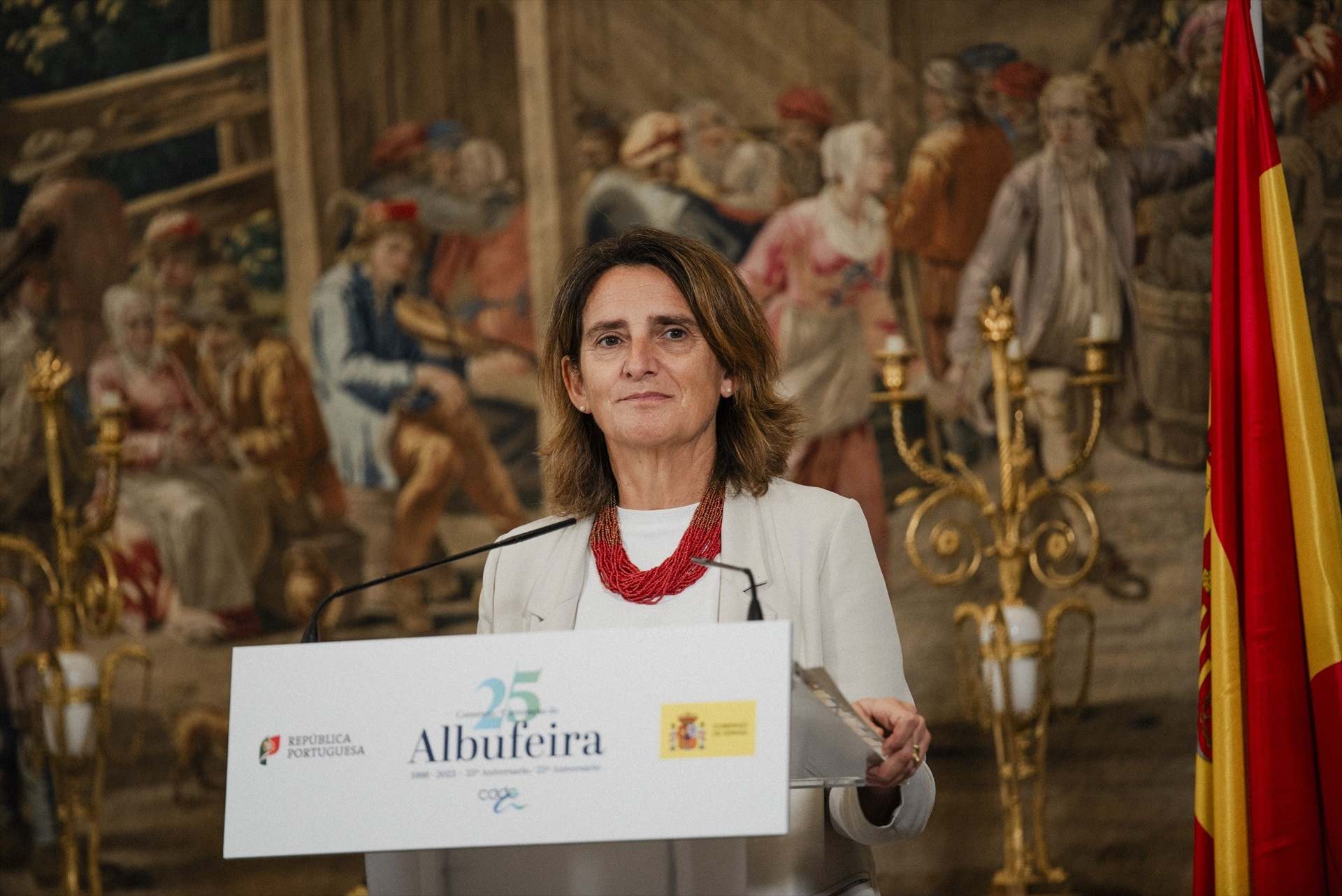 La vicepresidenta tercera y ministra para la Transición Ecológica y el Reto Demográfico, Teresa Ribera. Europa Press