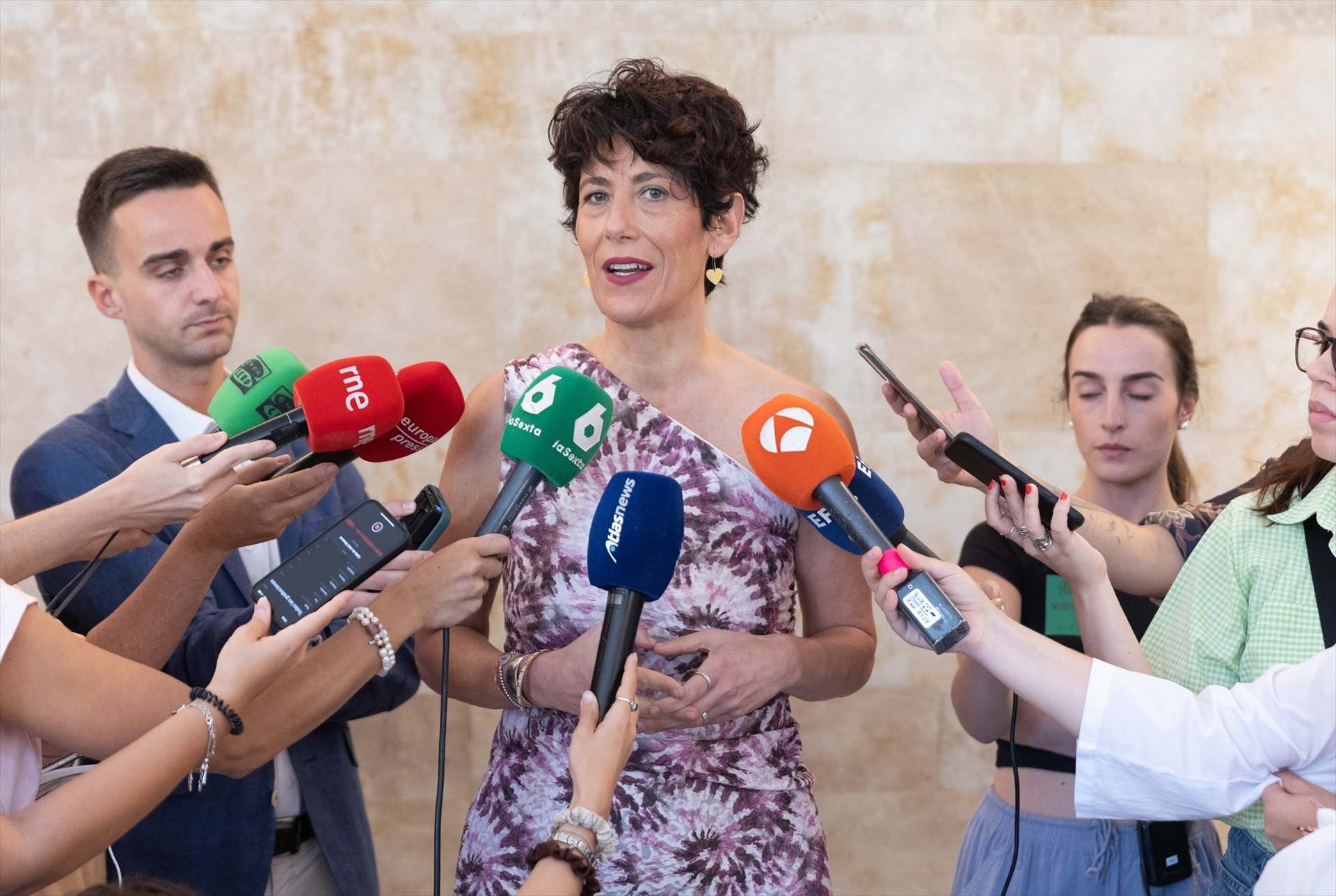 La ministra de Seguridad Social, Elma Saiz. Europa Press.