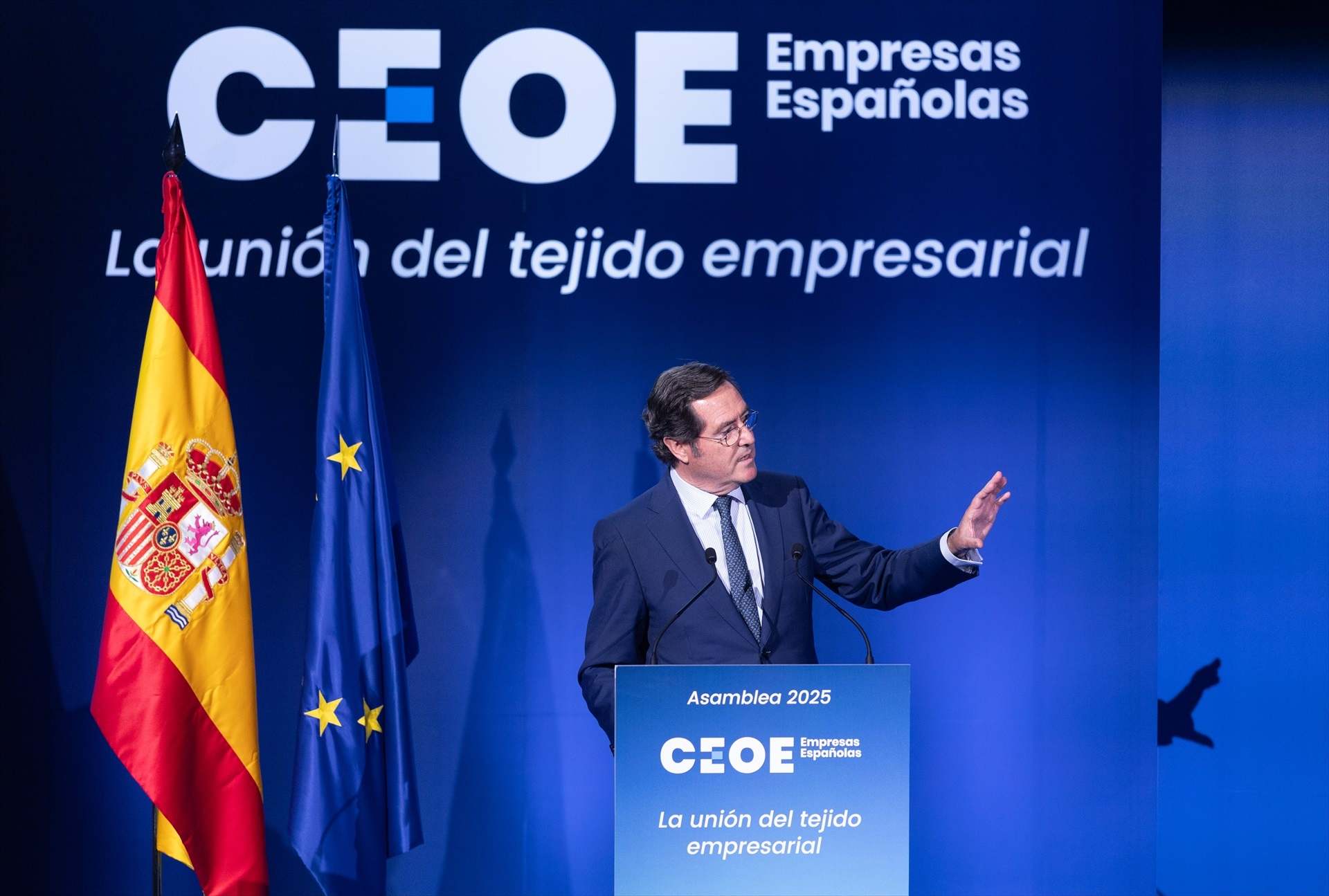 El presidente de CEOE, Antonio Garamendi.