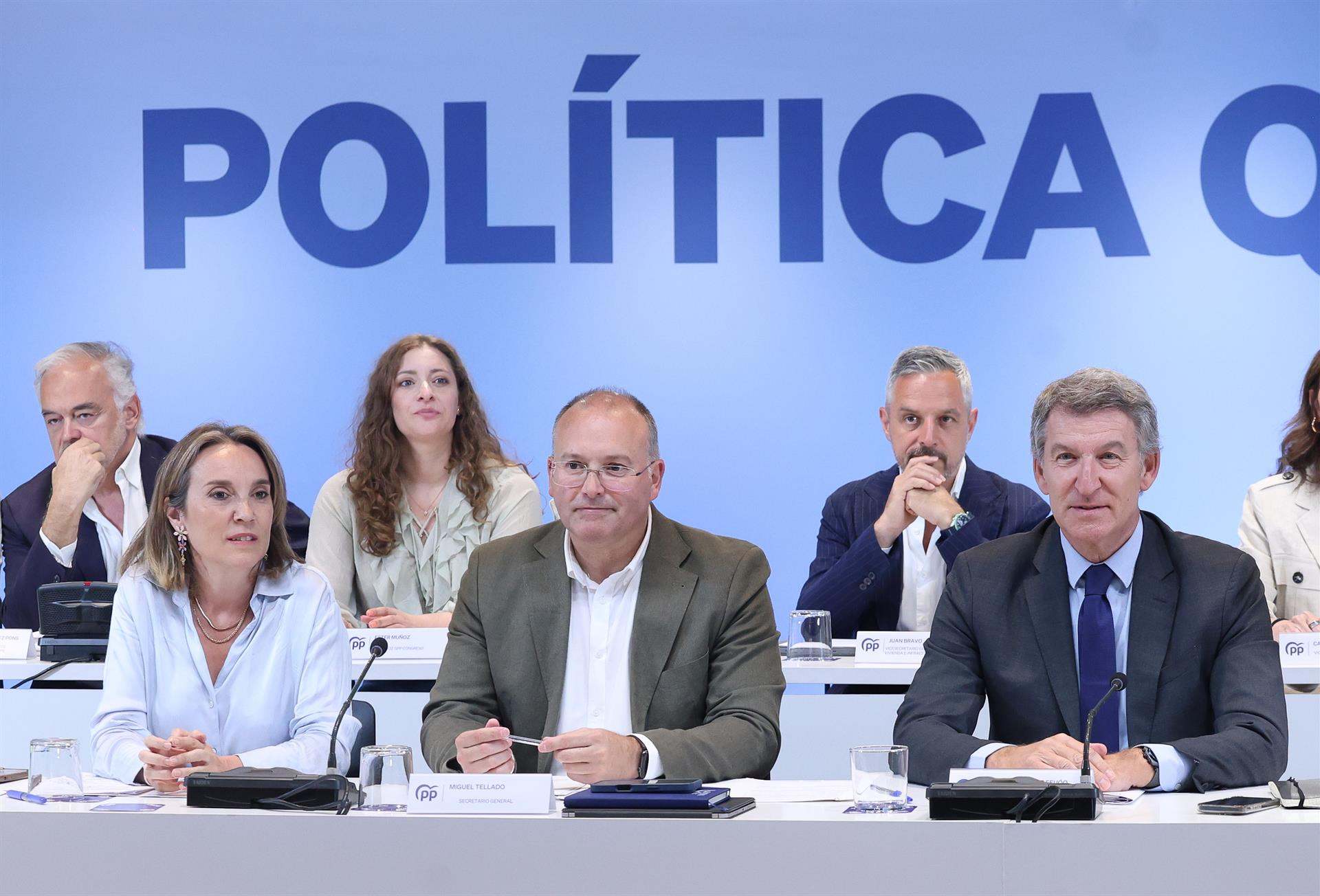 Reunión del Comité Ejecutivo Nacional del partido en Madrid.