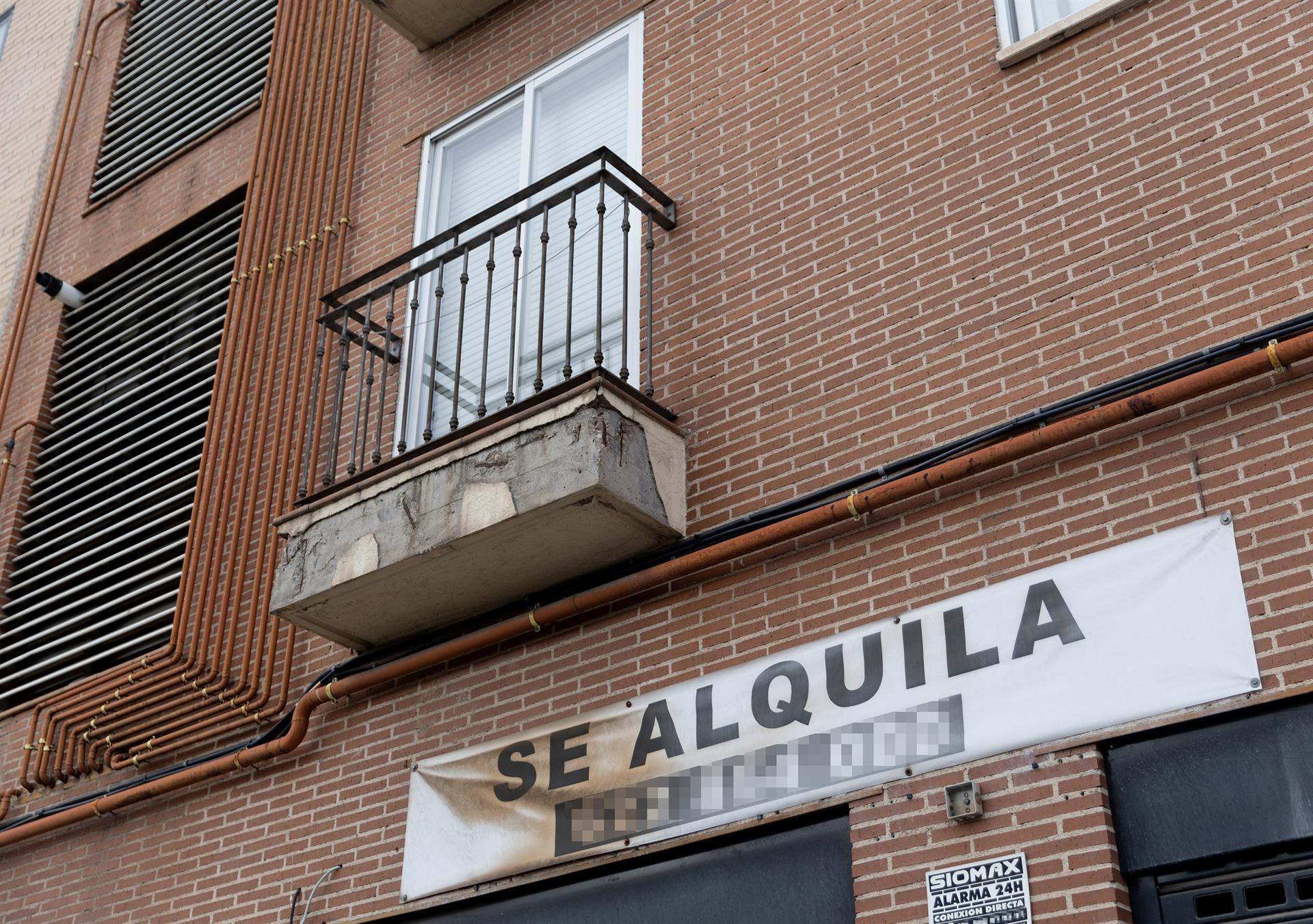 Vivienda en alquiler.