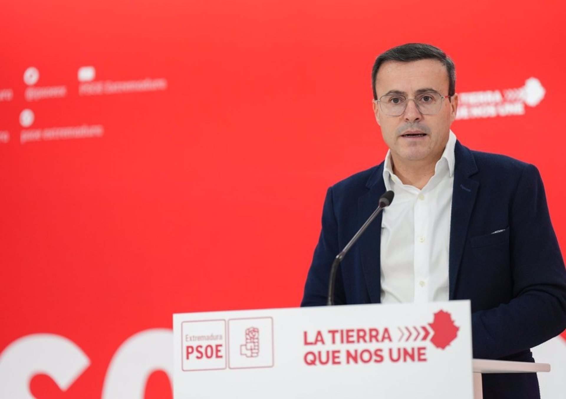 Miguel Ángel Gallardo, secretario general del PSOE de Extremadura