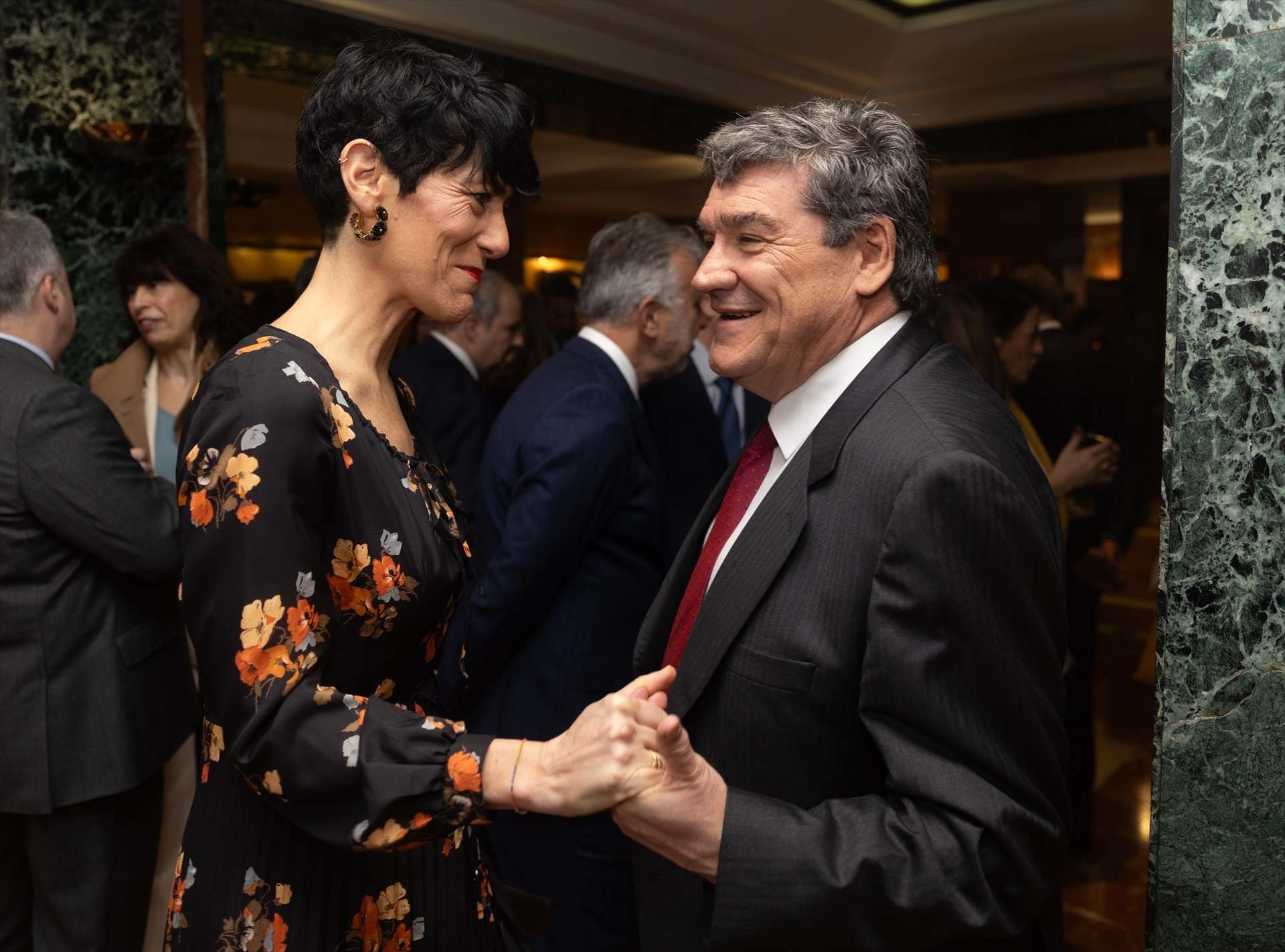 La ministra de Seguridad Social, Elma Saiz y el exministro, José Luis Escrivá.