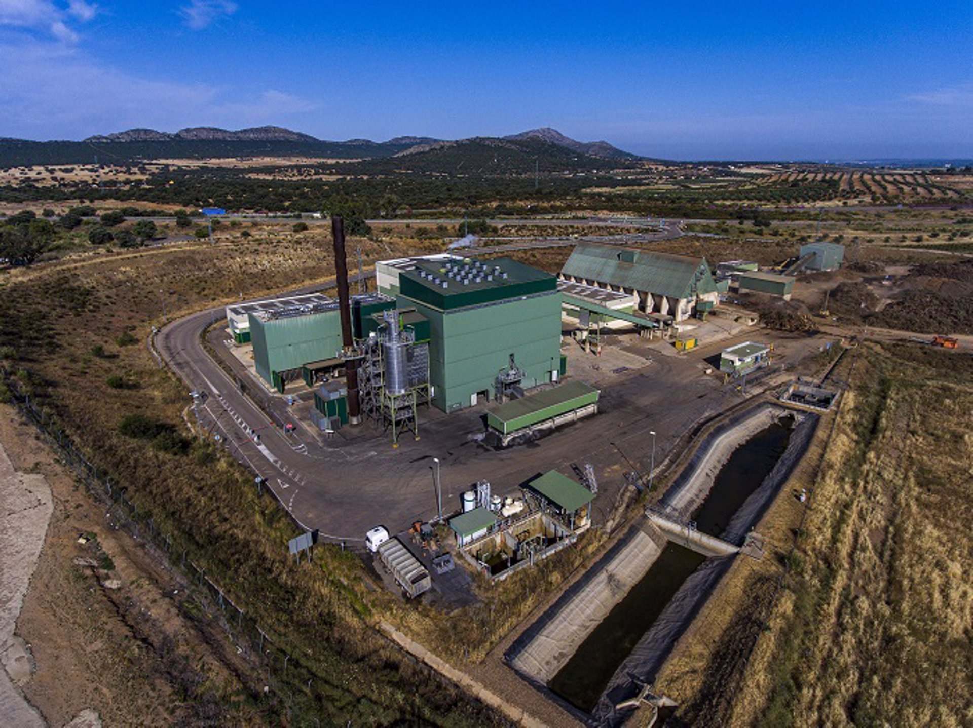 Archivo - Planta de Magnon Green Energy, filial de energías renovables del grupo Ence, en Mérida