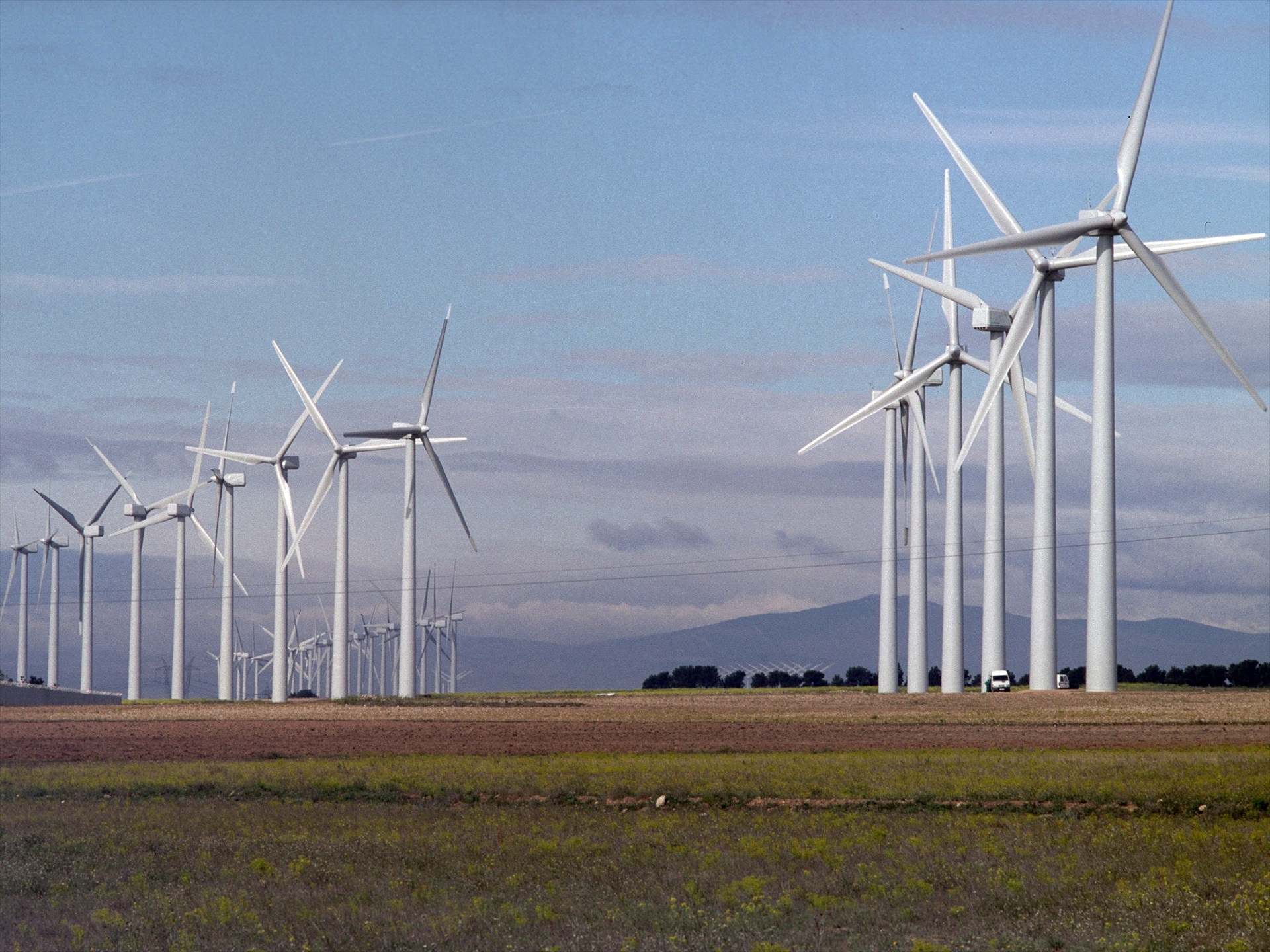 Un parque eólico de Enerfin. Europa Press