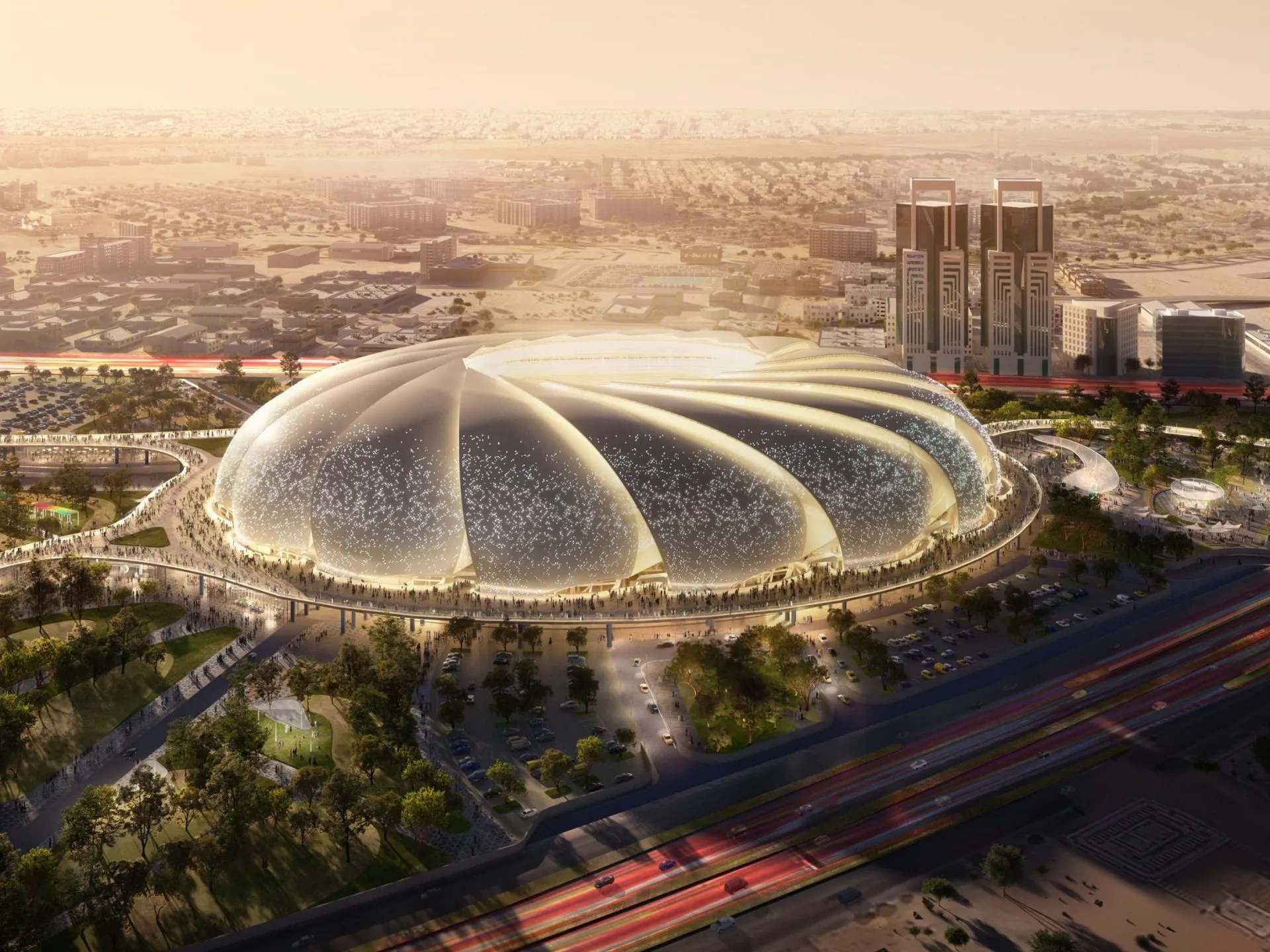 Así será el estadio de Al Khobar en Arabia Saudí.