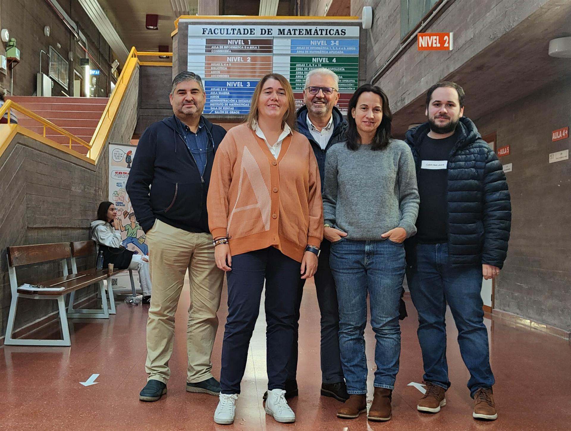 Investigadores del Centro de Investigación Matemática de Galicia.