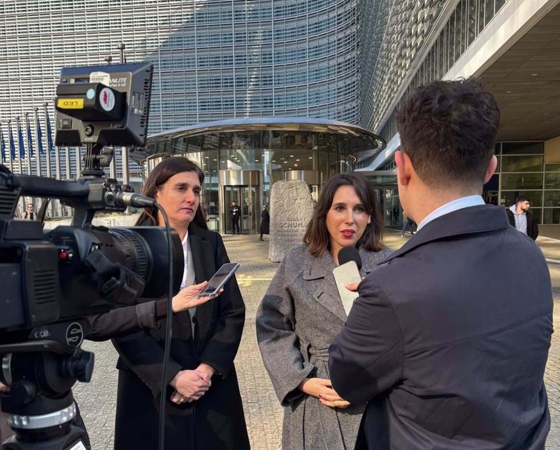 María Jesús Lorenzana durante su visita a Bruselas.