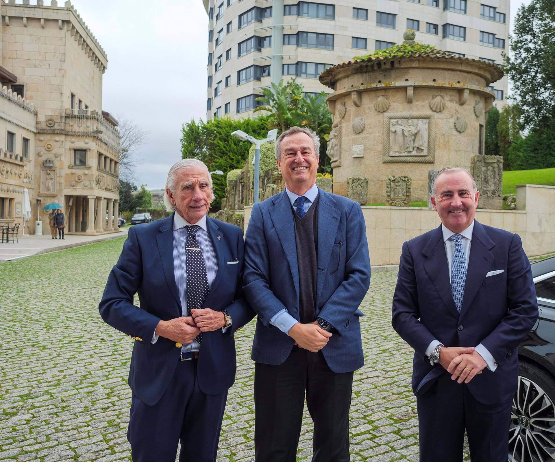 Alvariño, González-Bueno y Junceda este viernes en Vigo. - VICUS GALLAECIA