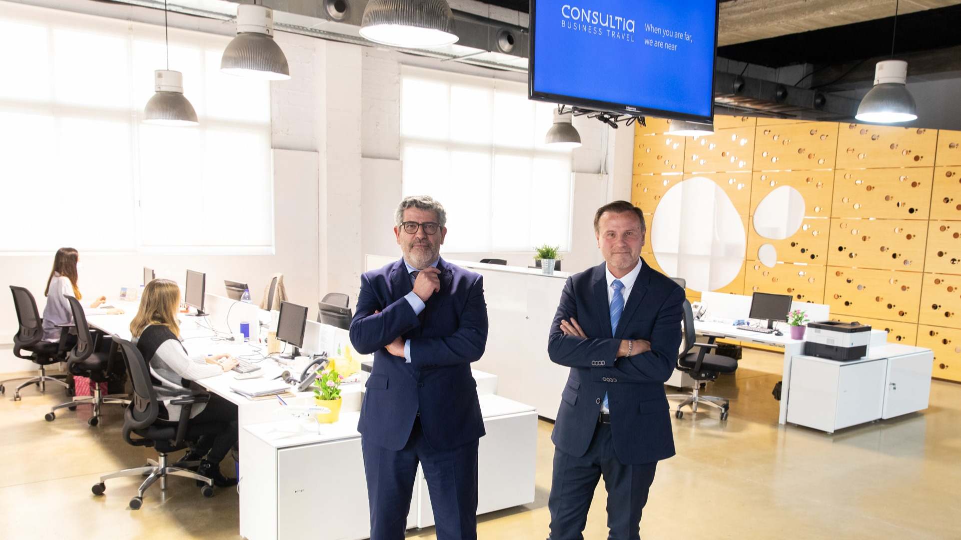 los directivos de Consultia Bussines Travel.