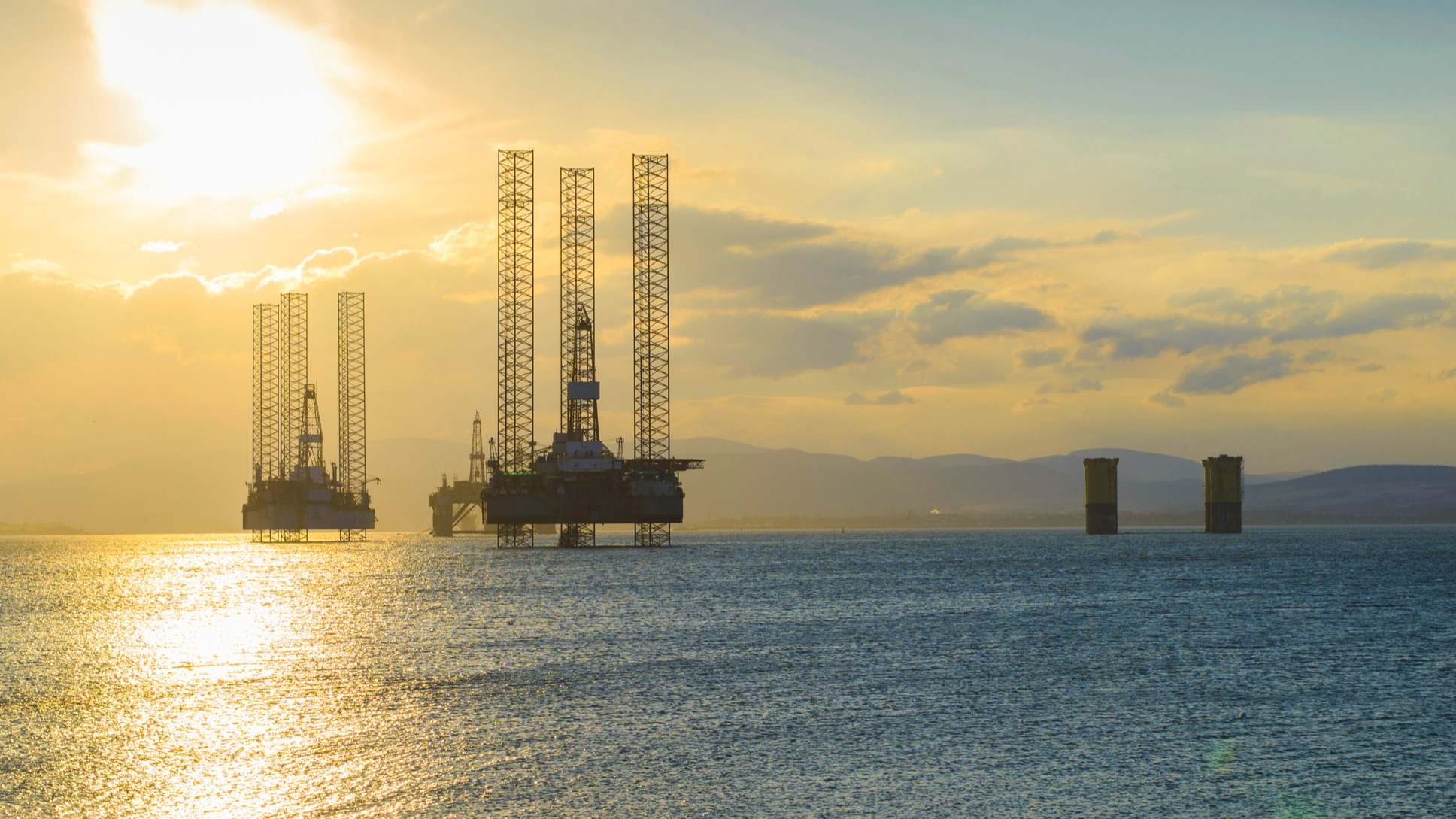 Plataformas petróleo Mar del Norte crudo