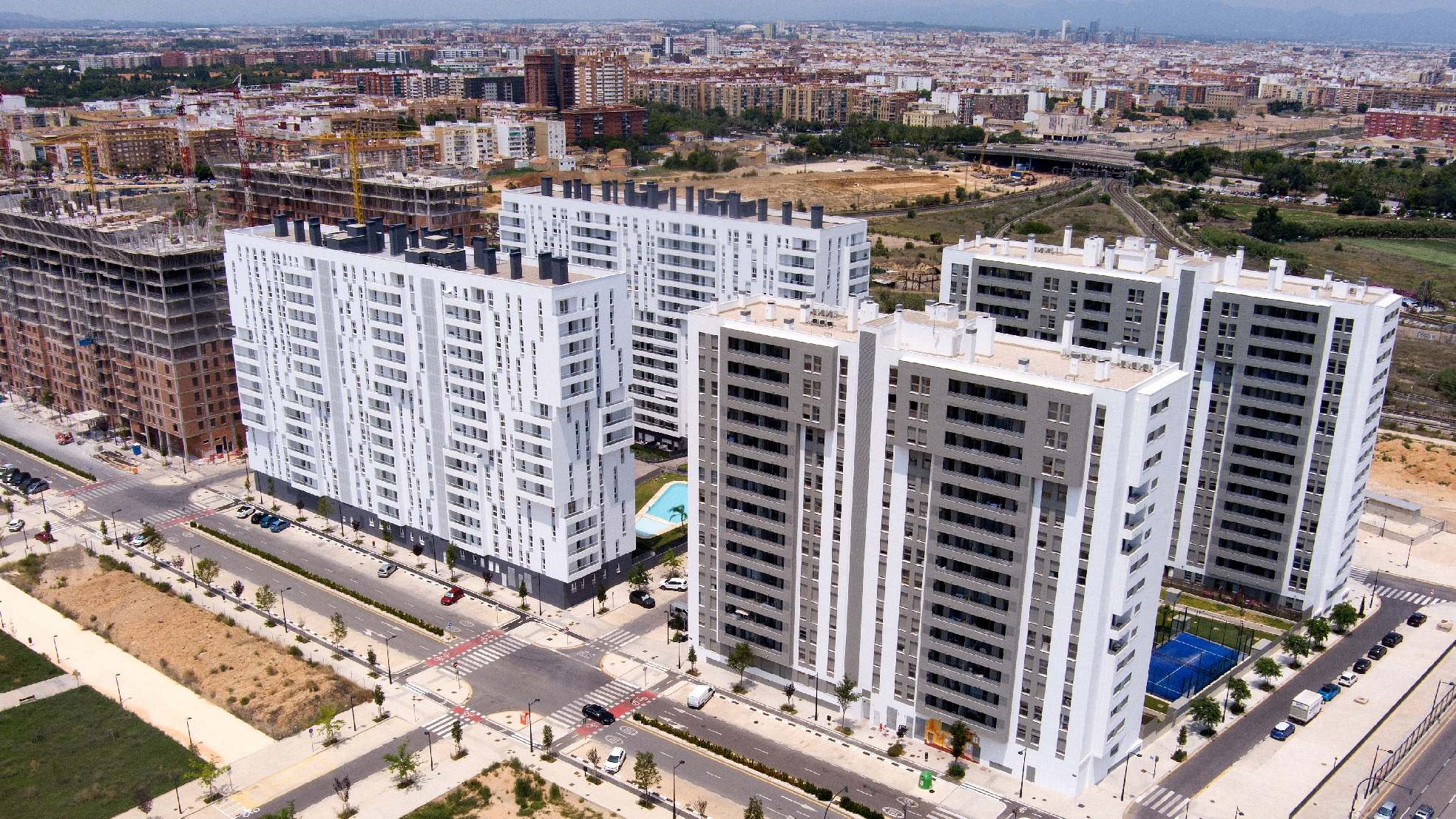 Obras de vivienda en Valencia.