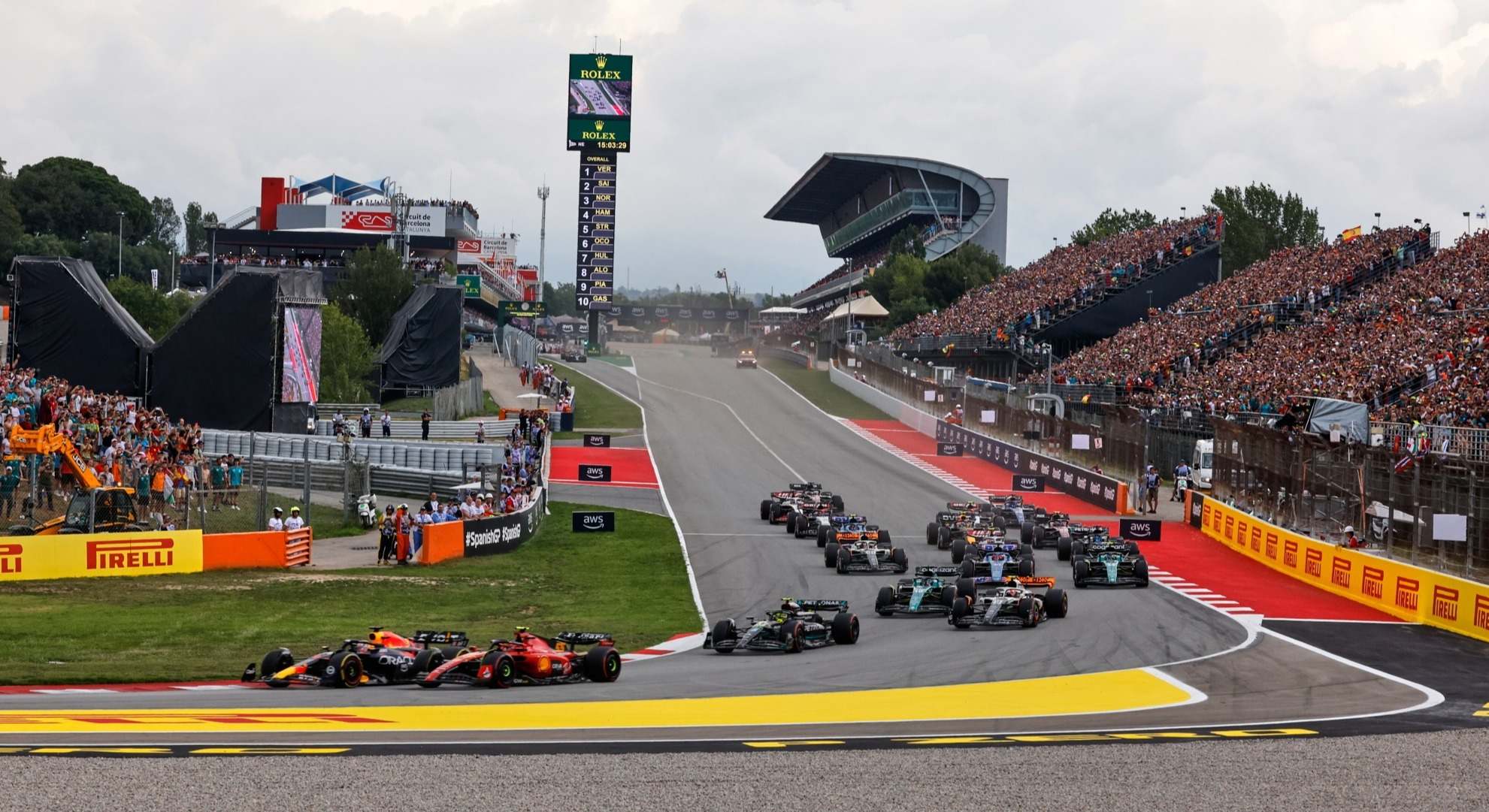 Salida del GP España de Fórmula 1 2023, en el Circuit de Barcelona-Catalunya