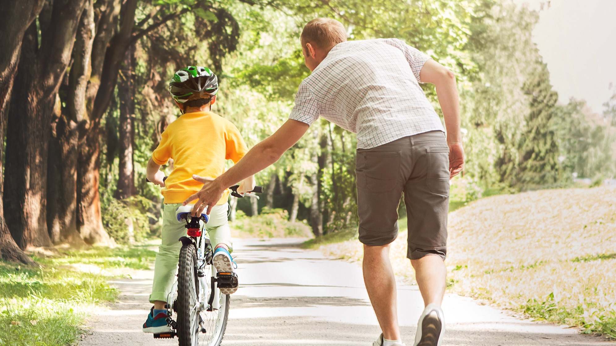 Un padre con su hijo