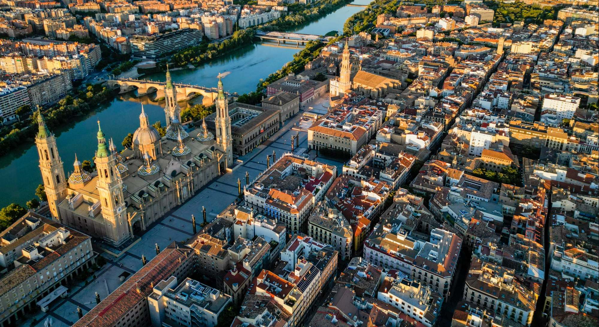Vista aérea de Zaragoza