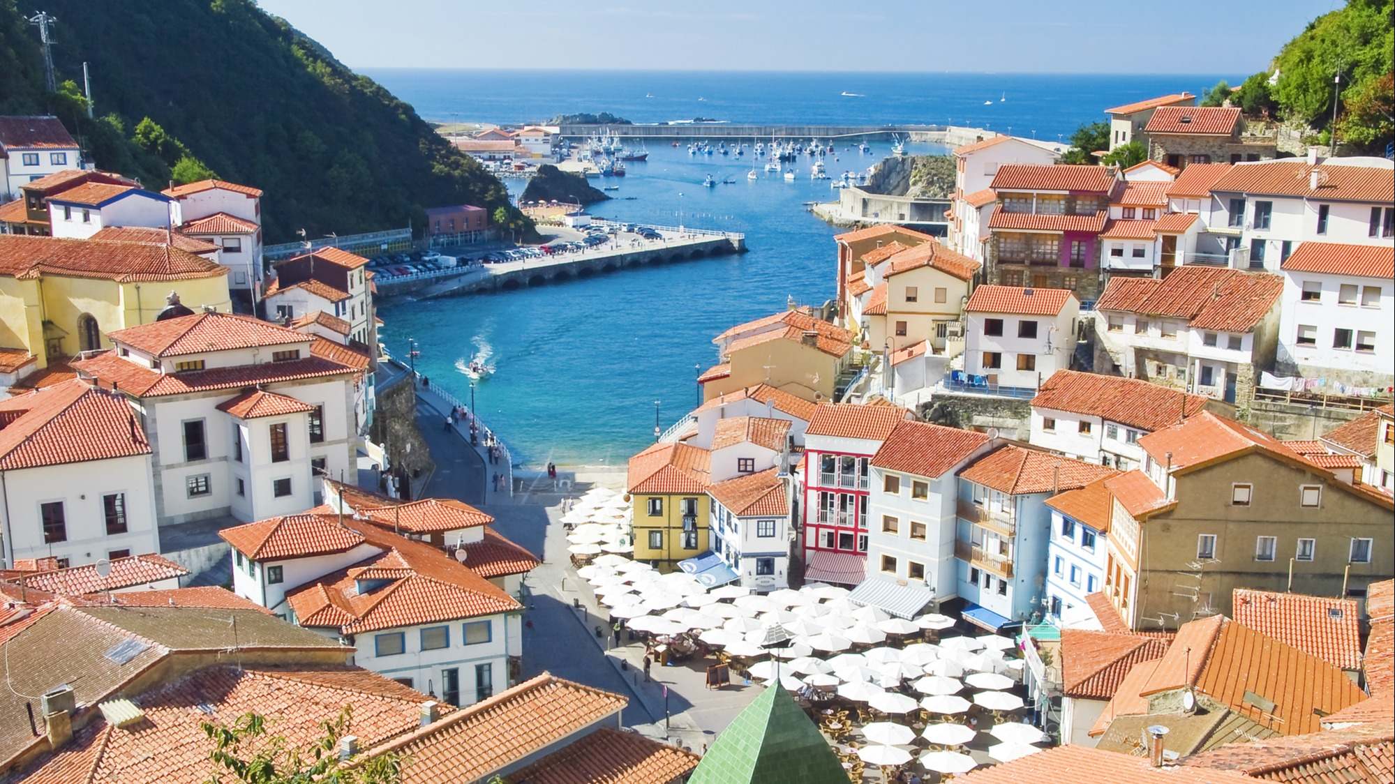 Vista de Cudillero, Asturias